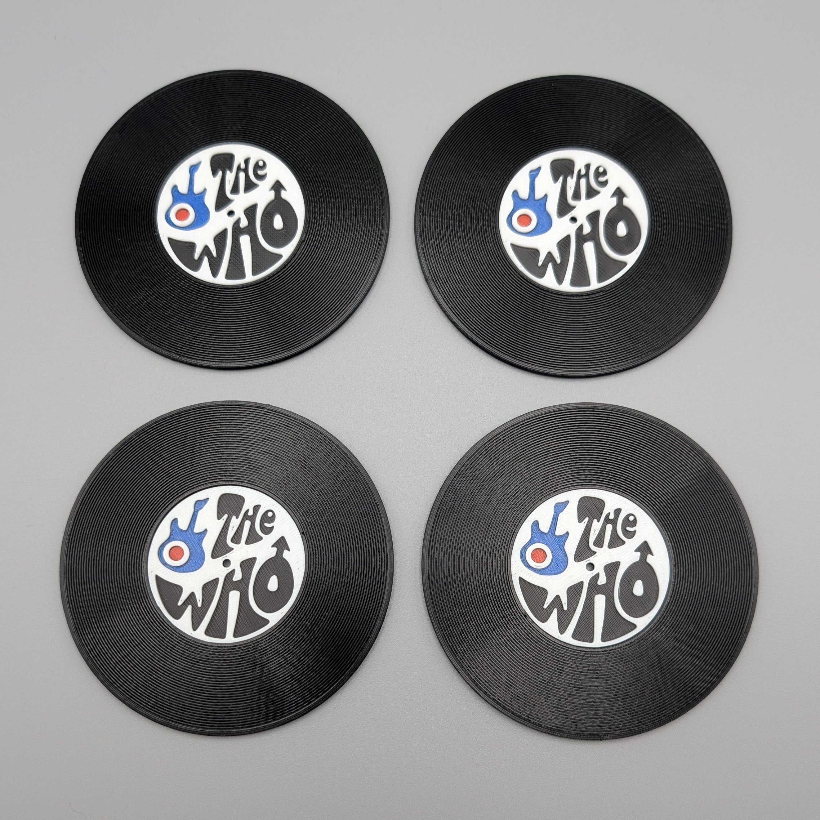Record Coaster inspired by The Who - Fillywinkel