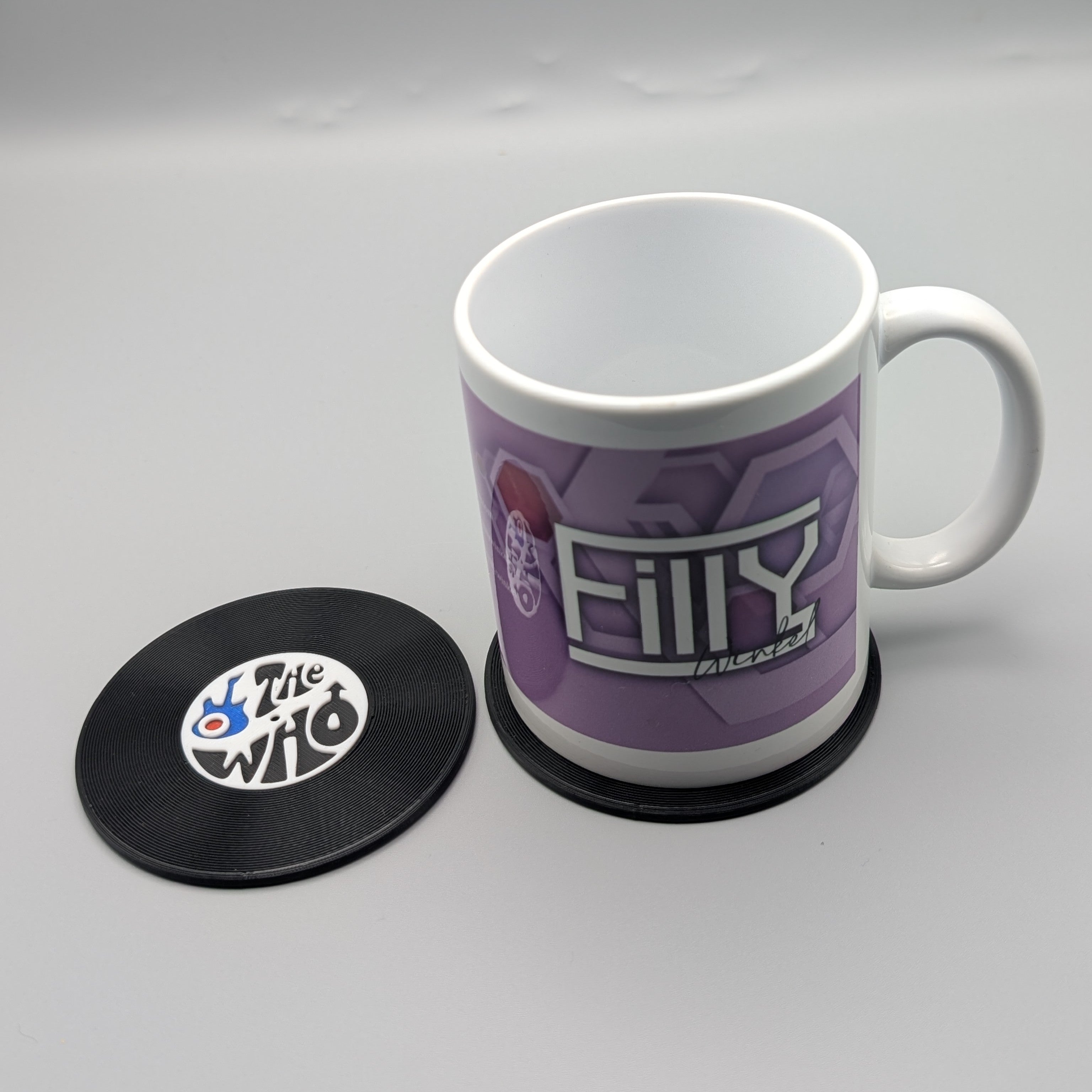 Record Coaster inspired by The Who - Fillywinkel