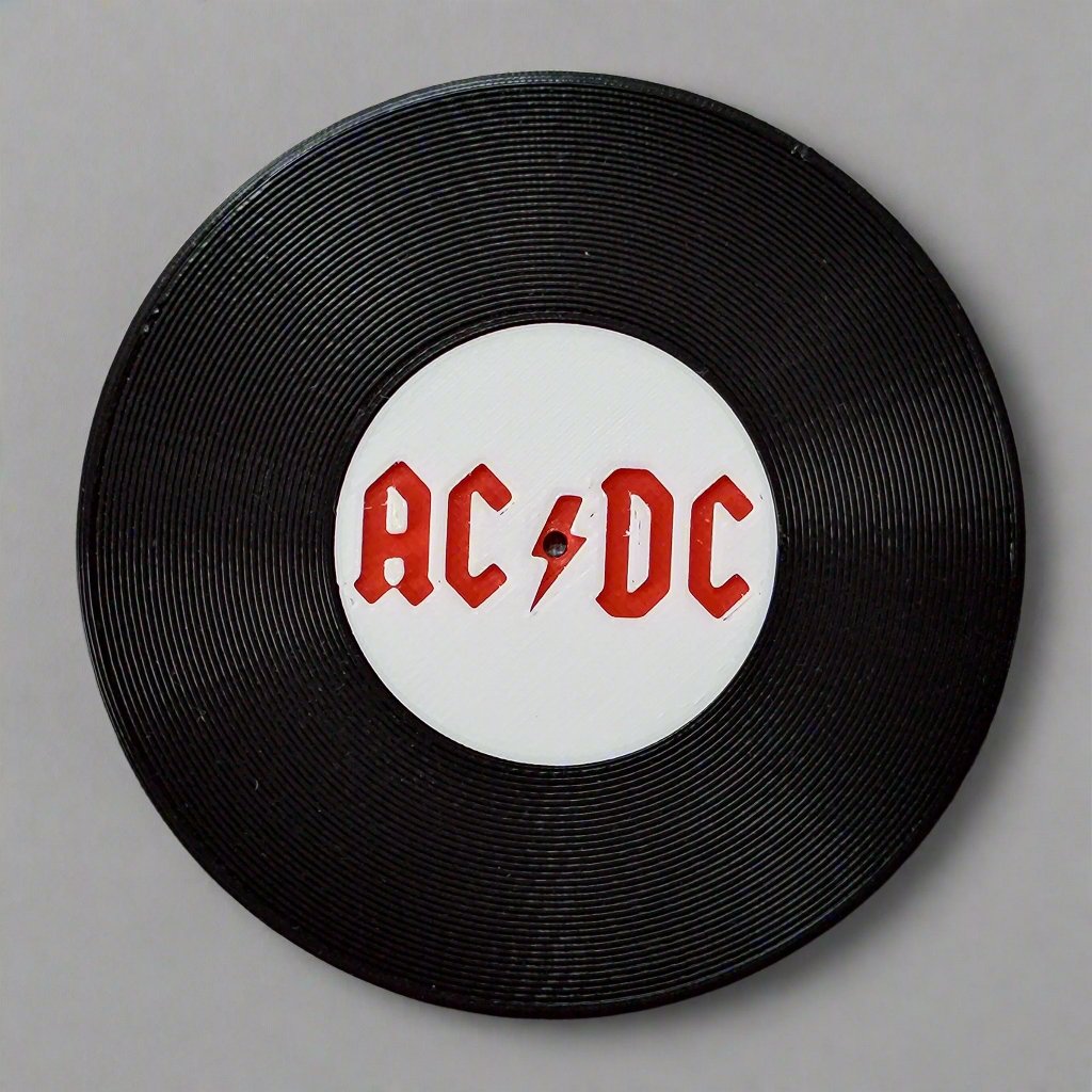 Record Coaster inspired by ACDC - Fillywinkel
