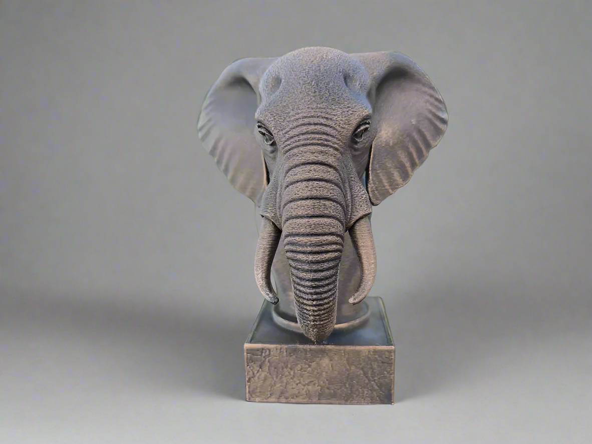 Bust-Elephant-Front-Fillywinkel