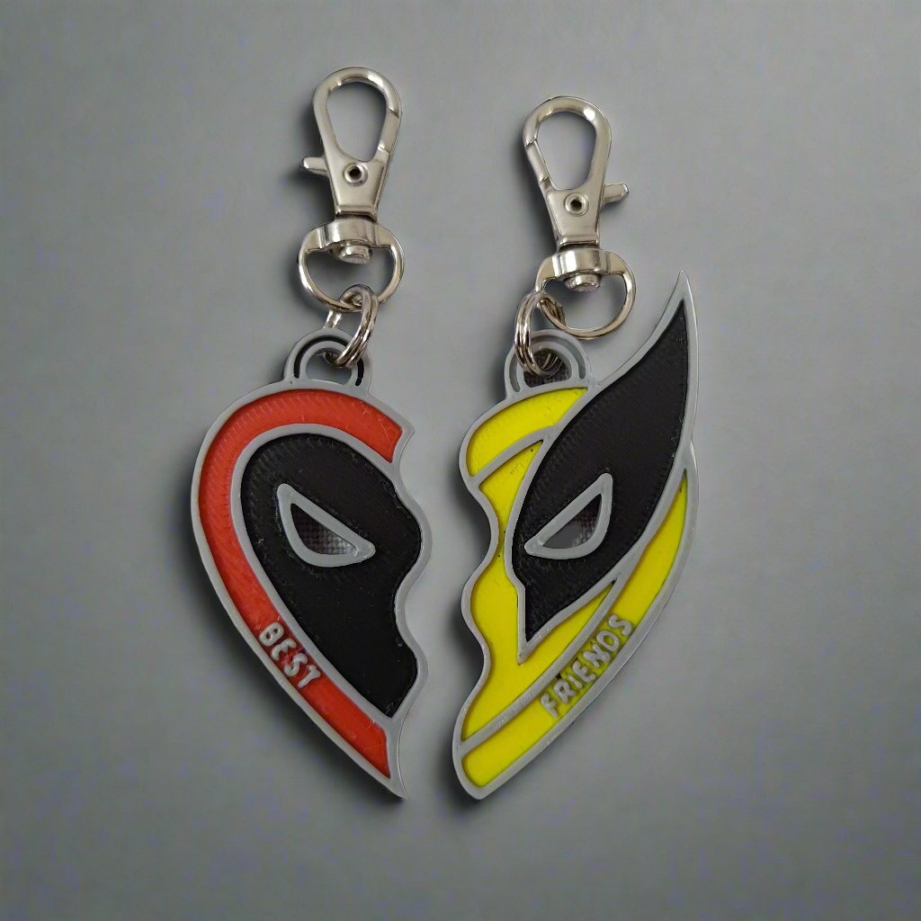Keychain inspired by Deadpool and Wolverine - Fillywinkel
