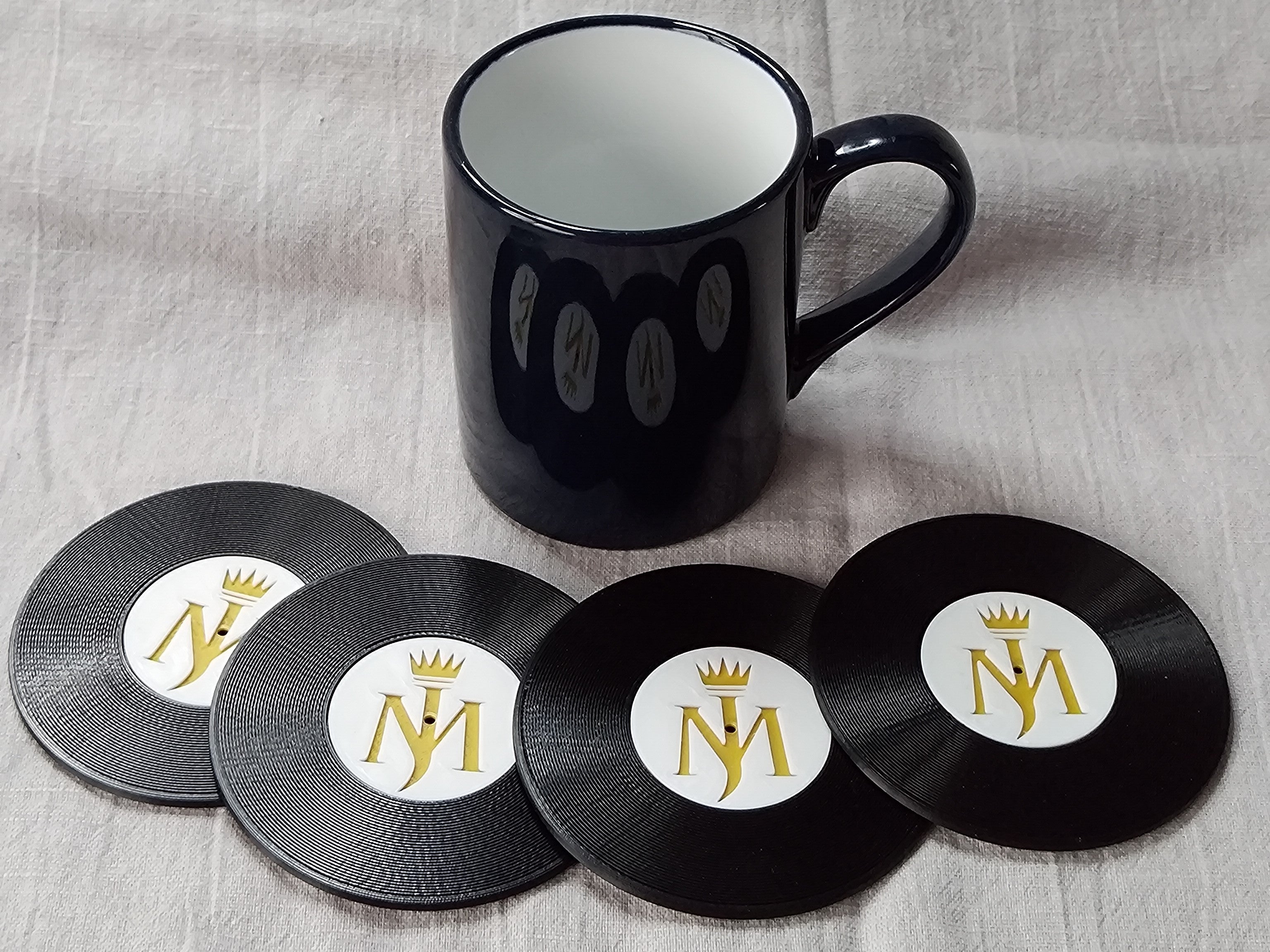 Record Coaster inspired by Michael Jackson - Fillywinkel