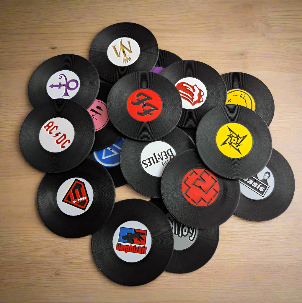 Assemble Your Own Record Coaster Set - Fillywinkel