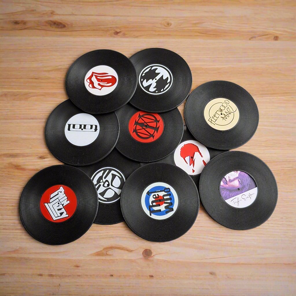 Assemble Your Own Record Coaster Set - Fillywinkel