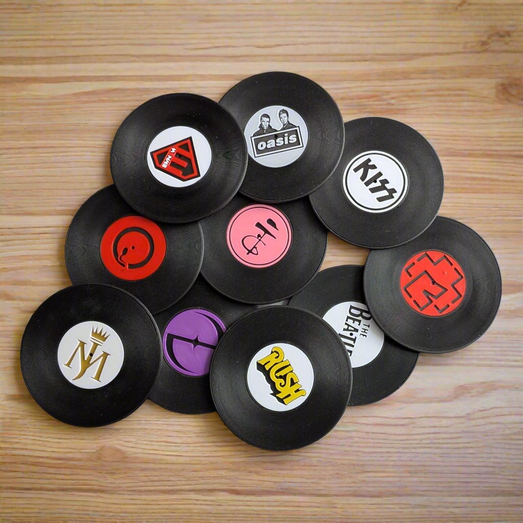 Assemble Your Own Record Coaster Set - Fillywinkel