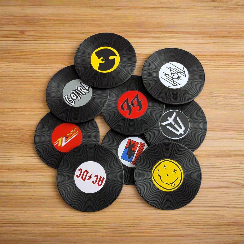 Assemble Your Own Record Coaster Set - Fillywinkel
