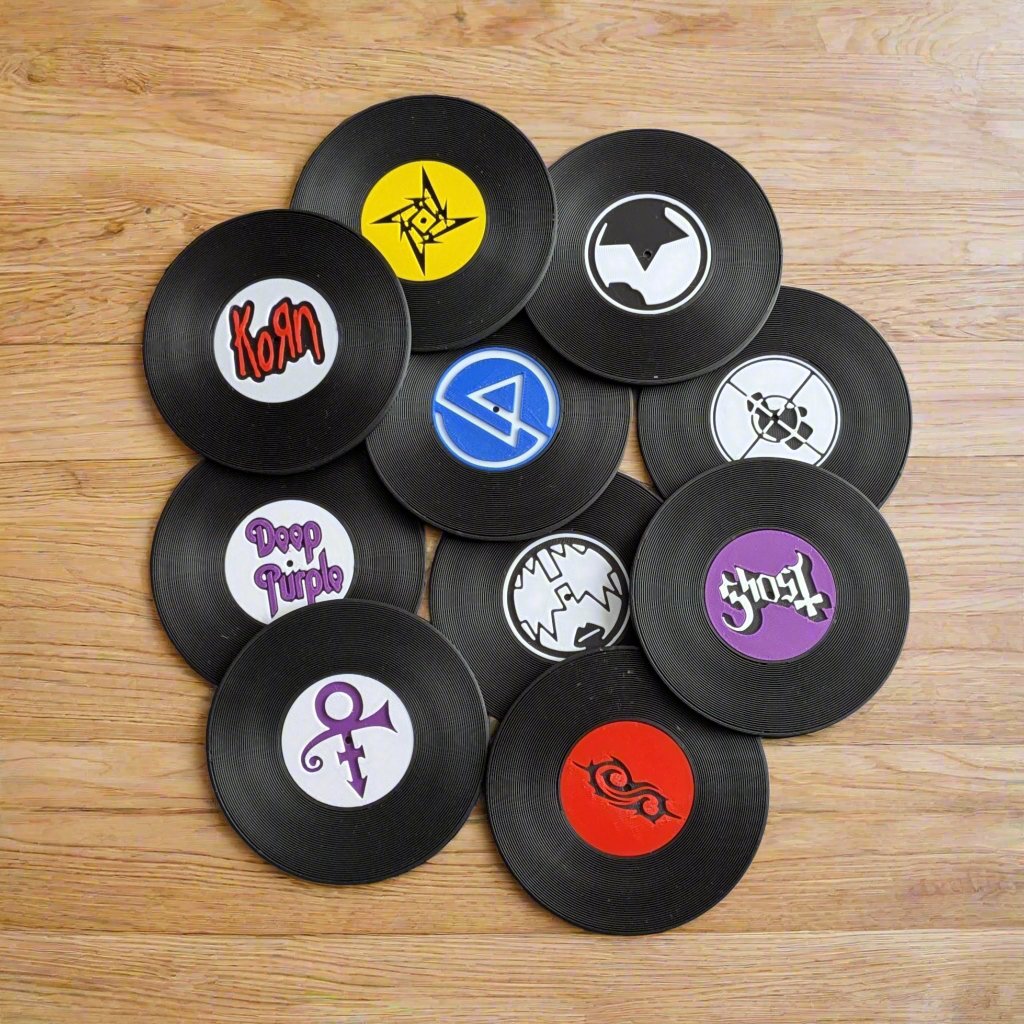 Assemble Your Own Record Coaster Set - Fillywinkel
