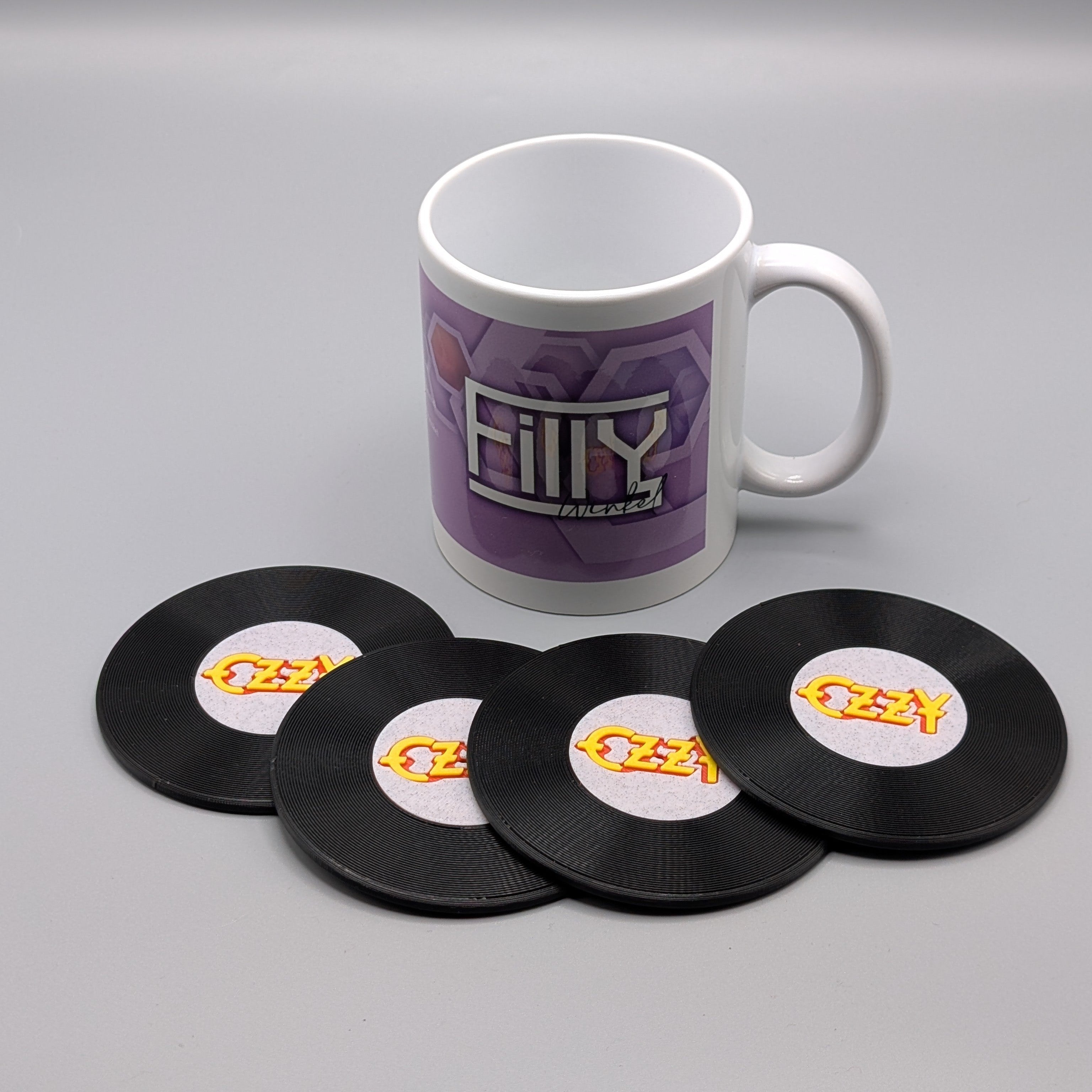 Record Coaster inspired by Ozzy Osbourne- Fillywinkel