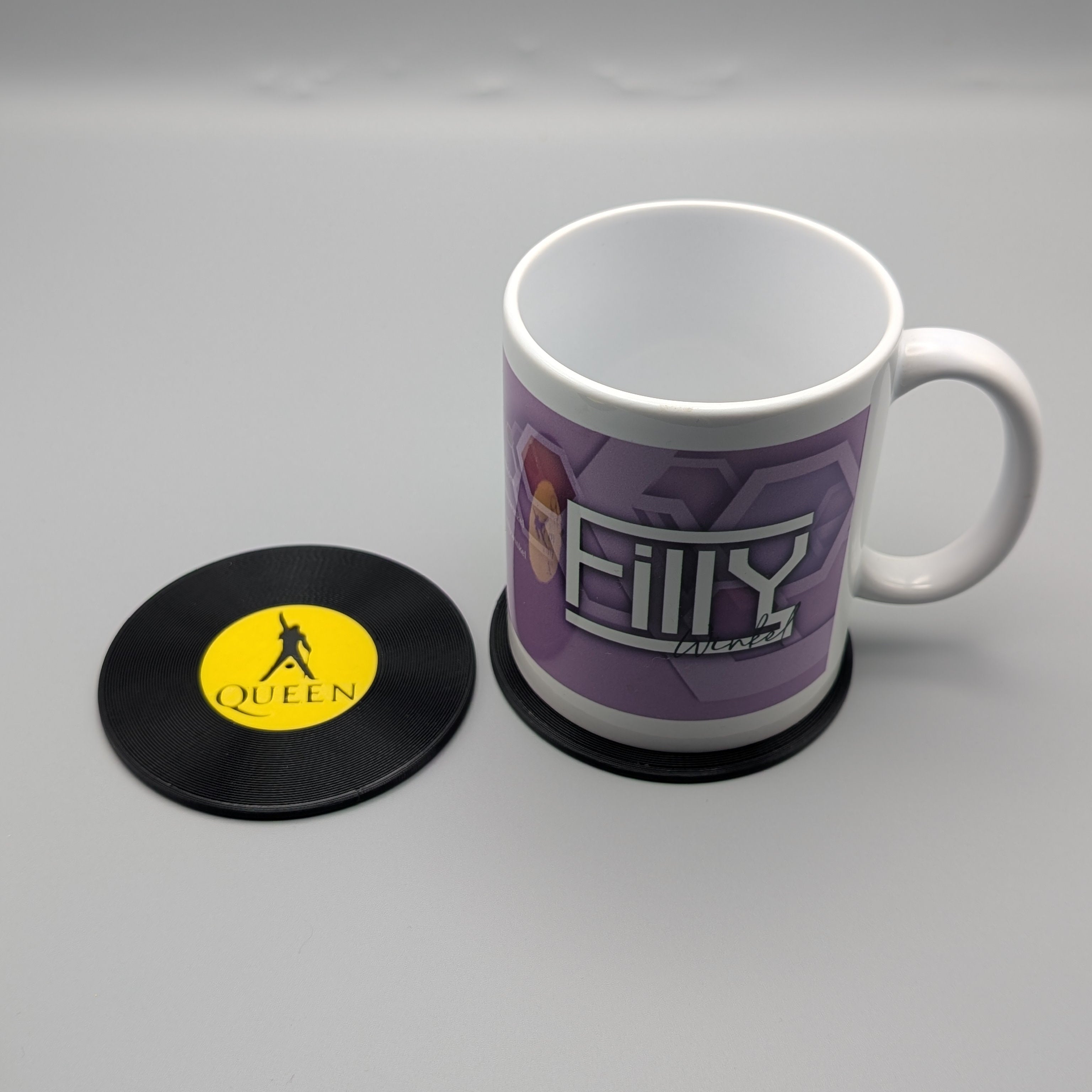 Record Coaster inspired by Queen - Fillywinkel
