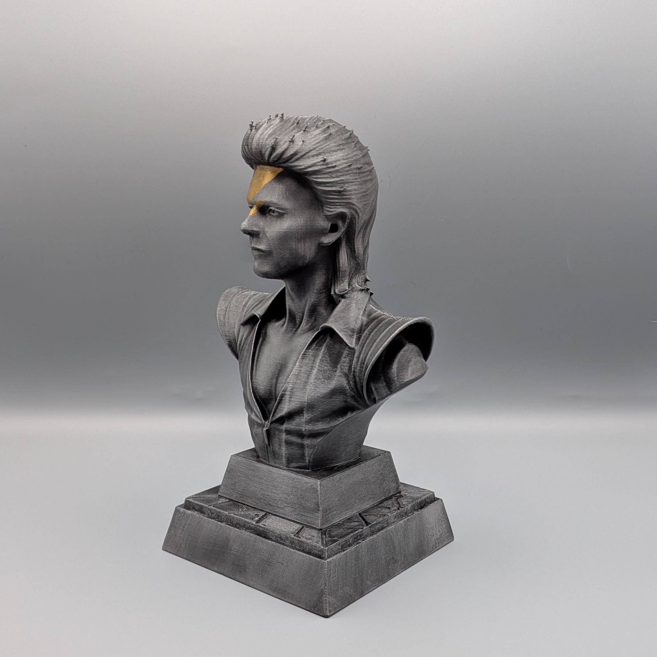 Rock Legend Bust Tribute to Bowie side profile
