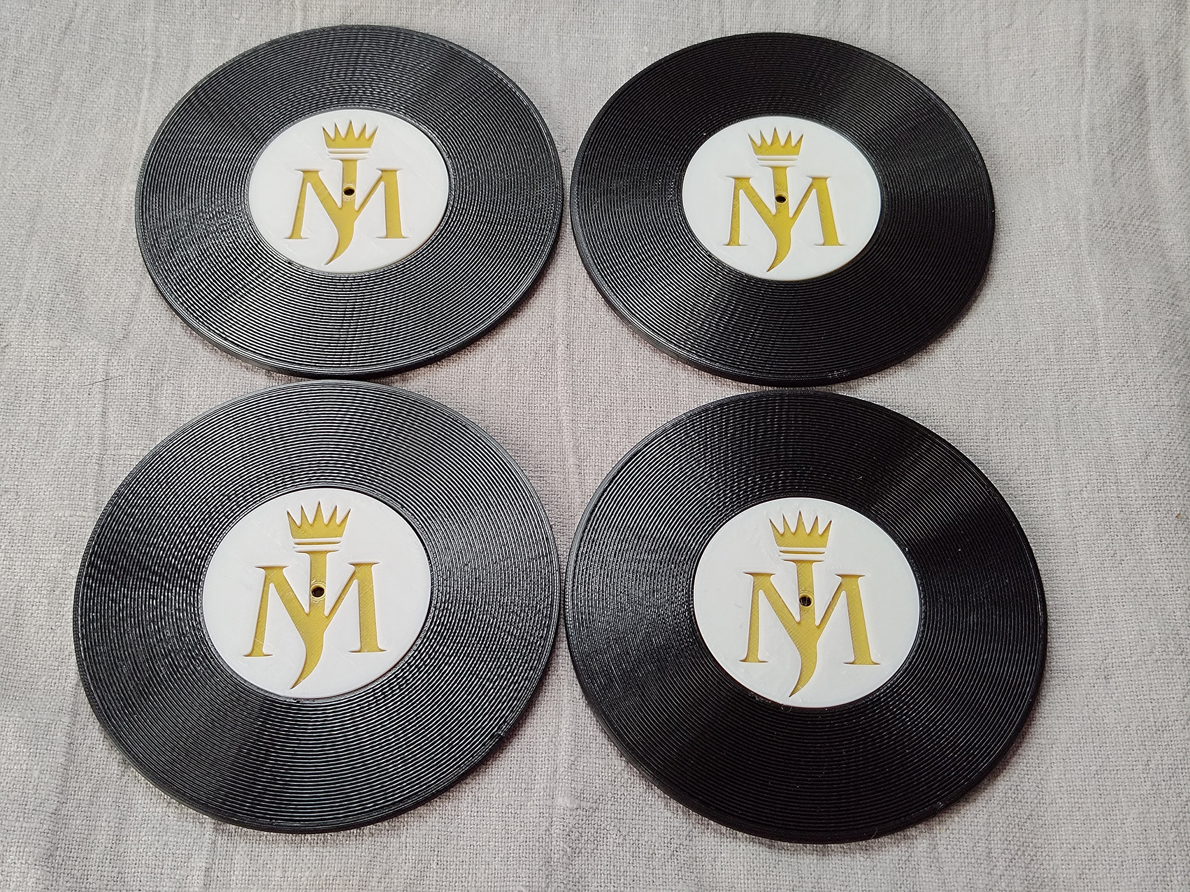 Record Coaster inspired by Michael Jackson - Fillywinkel