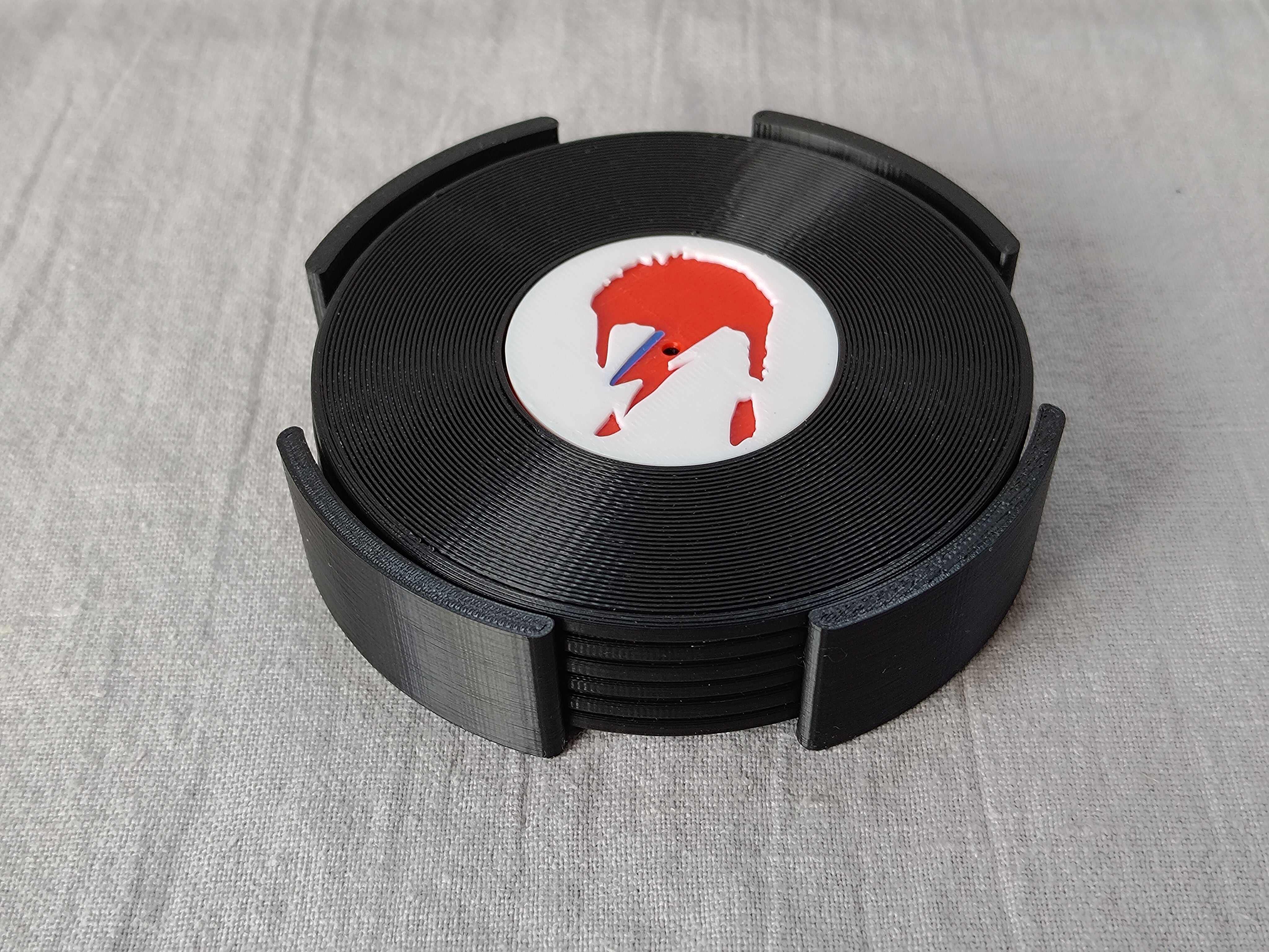 Record Coaster inspired by David Bowie - Fillywinkel