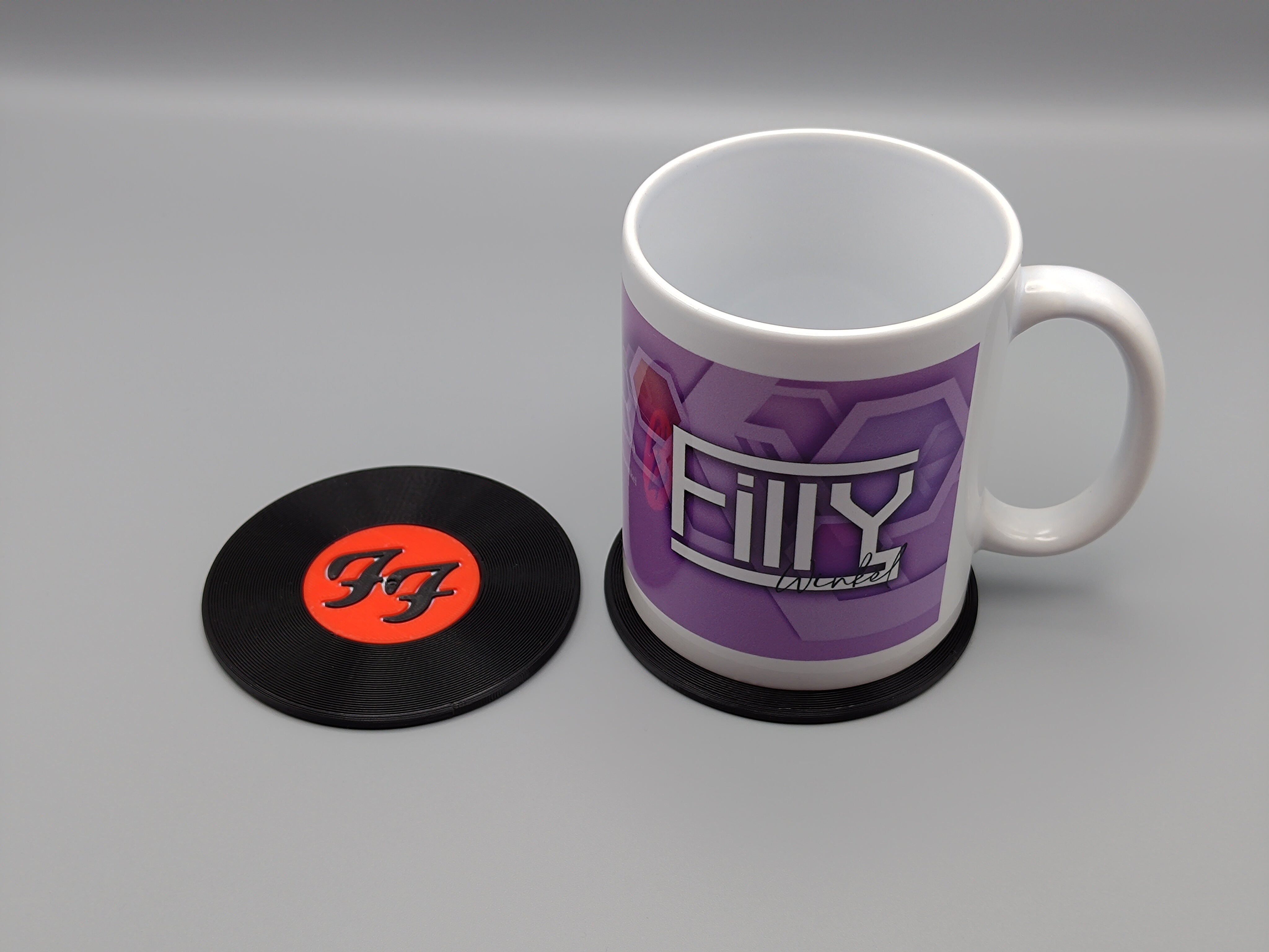 Record Coaster inspired by Foo Fighters - Fillywinkel
