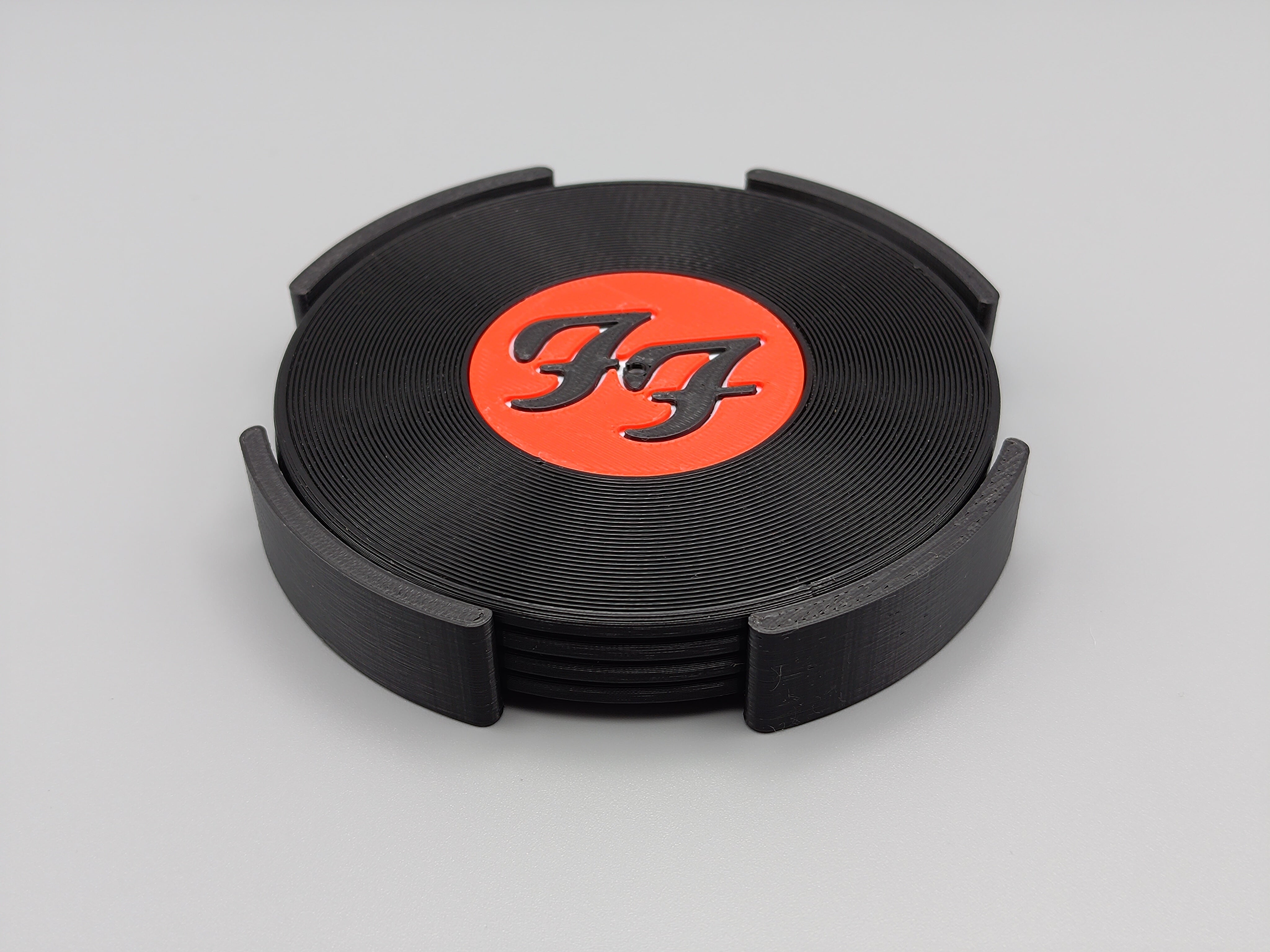 Record Coaster inspired by Foo Fighters - Fillywinkel