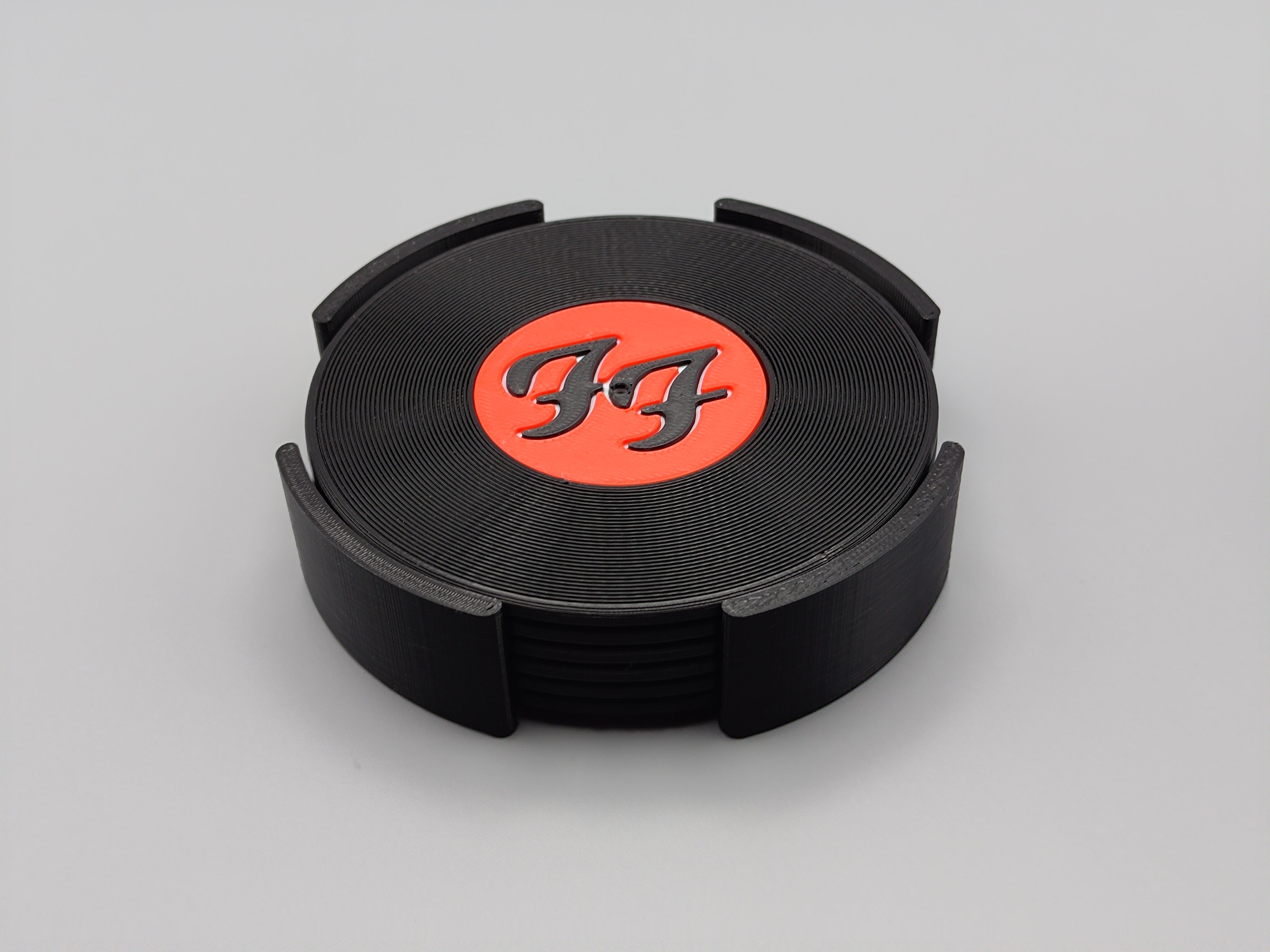 Record Coaster inspired by Foo Fighters - Fillywinkel