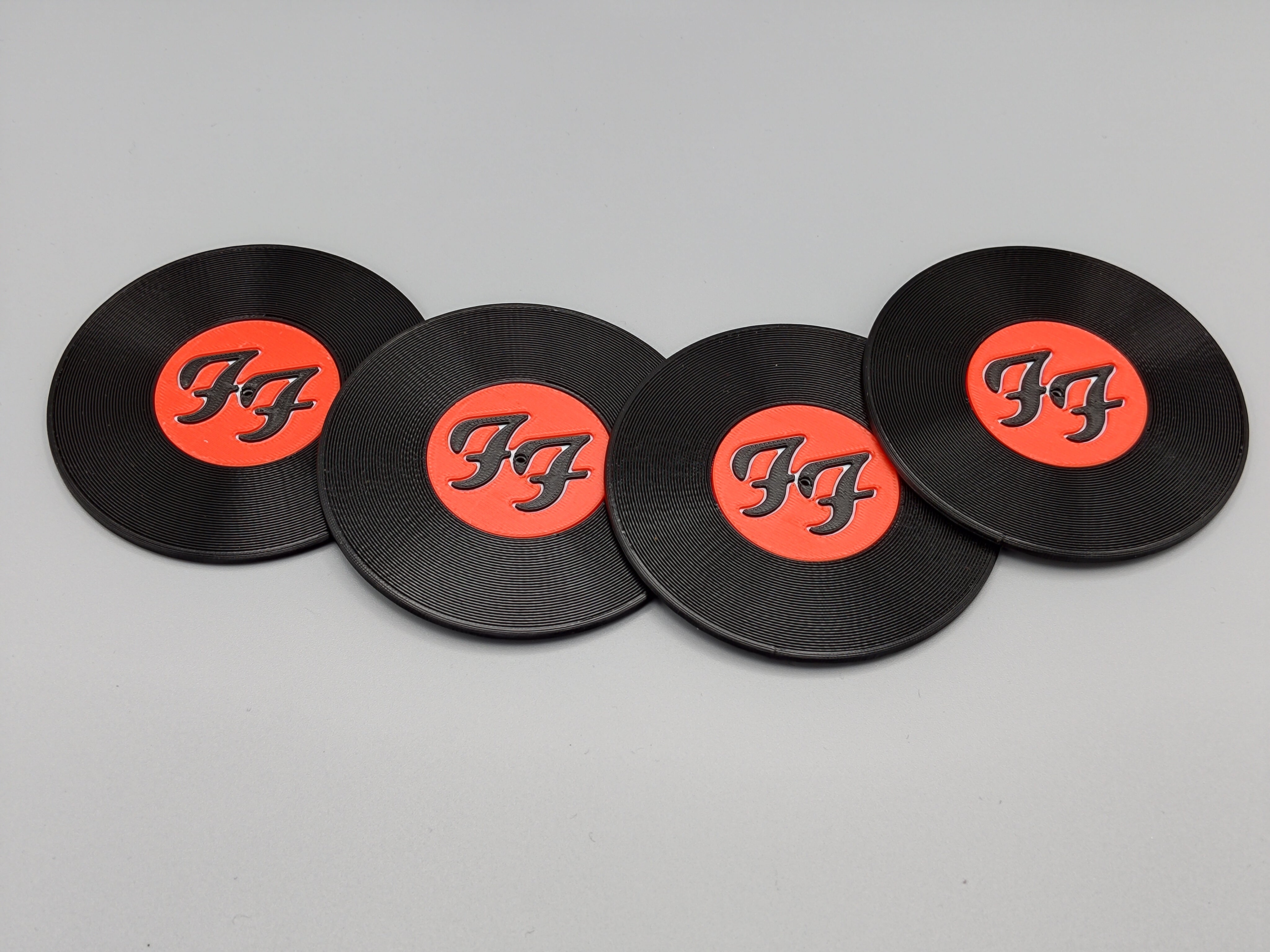 Record Coaster inspired by Foo Fighters - Fillywinkel