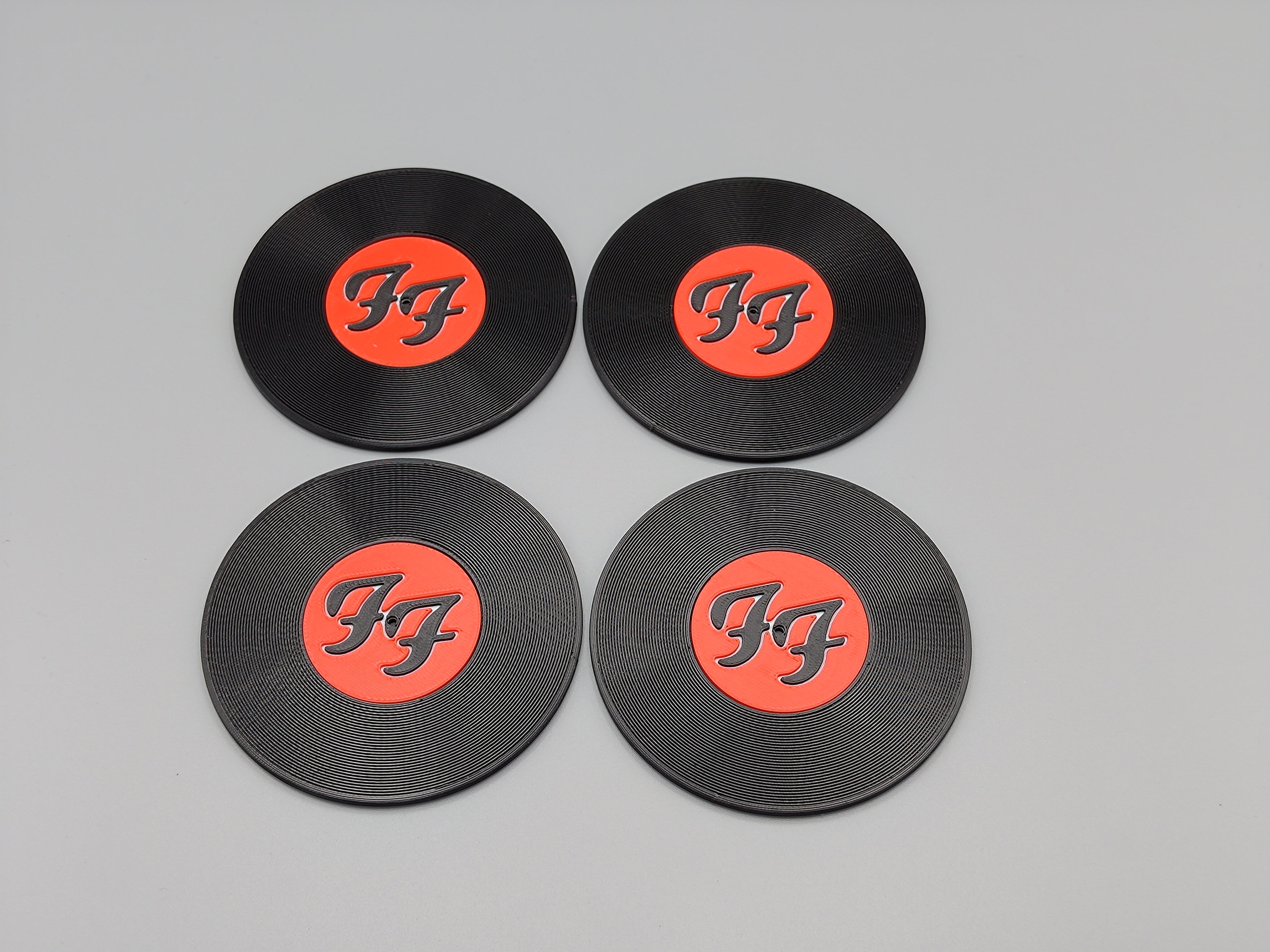 Record Coaster inspired by Foo Fighters - Fillywinkel