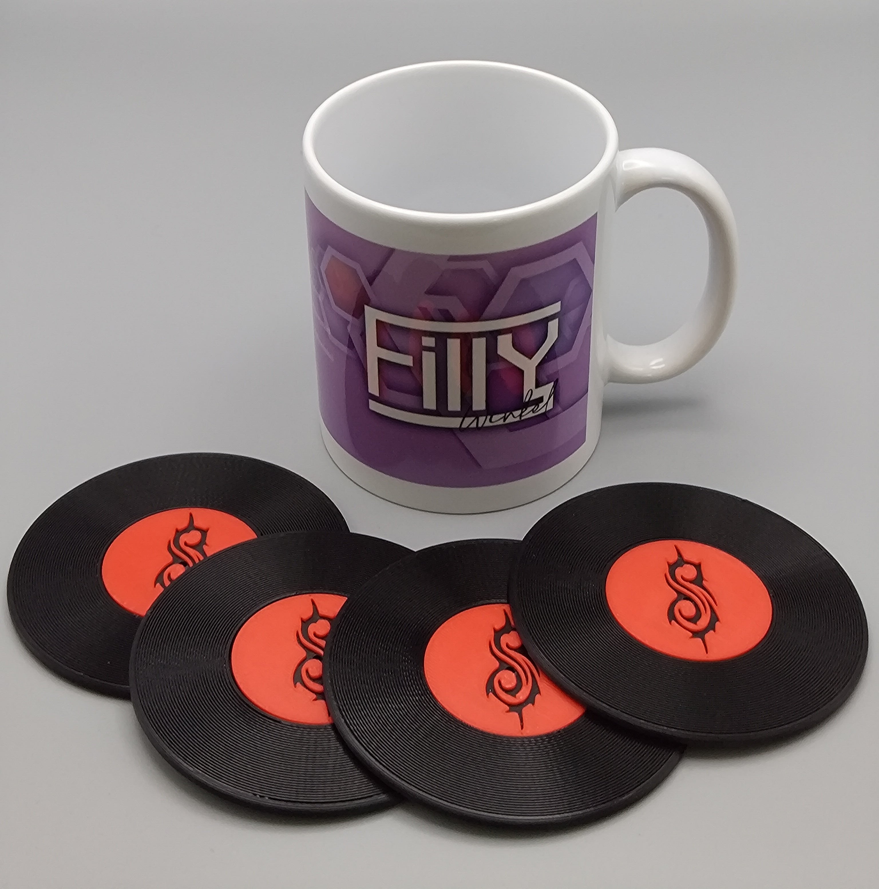 Record Coaster inspired by Slipknot - Fillywinkel