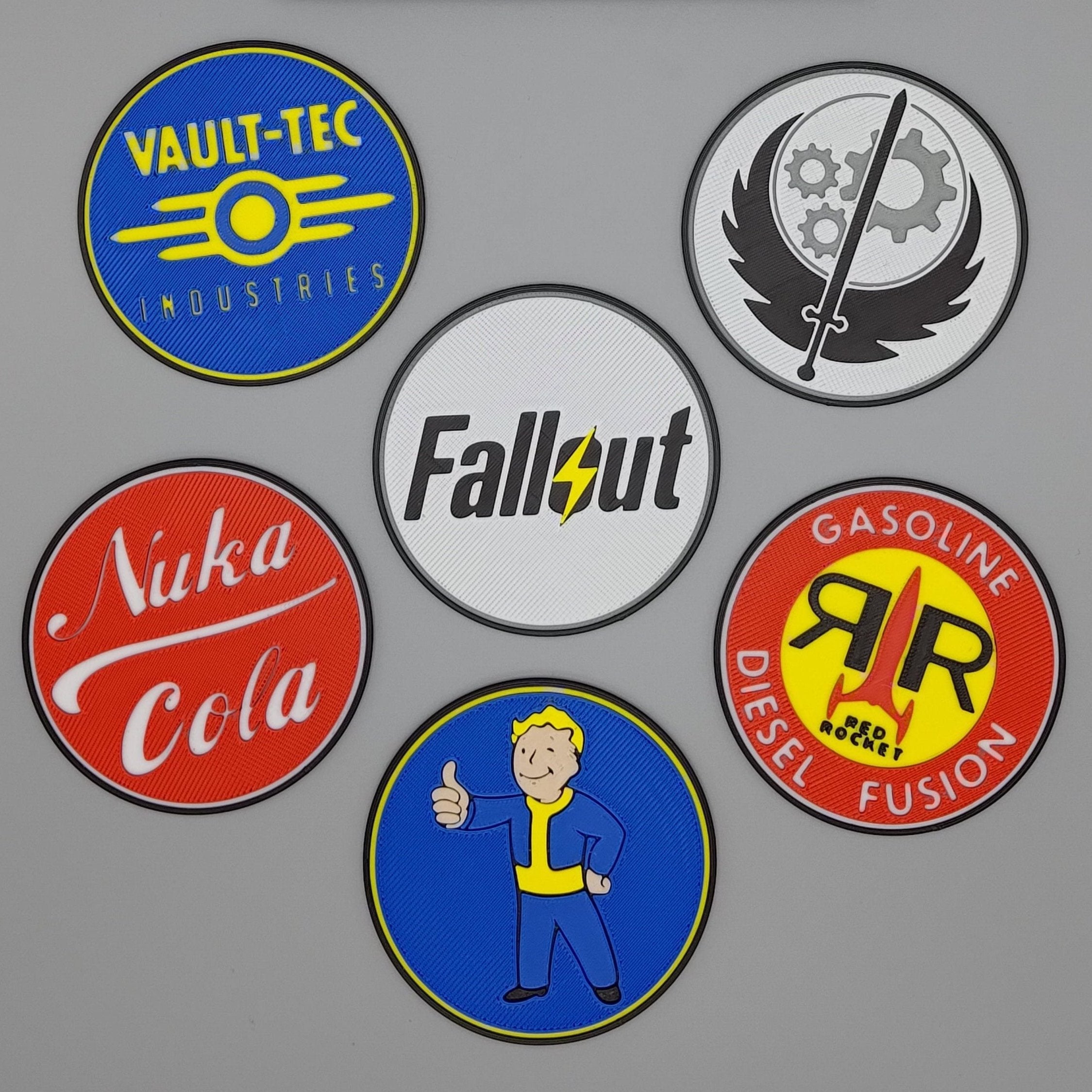 Drinks Coasters inspired by Fallout - Fillywinkel