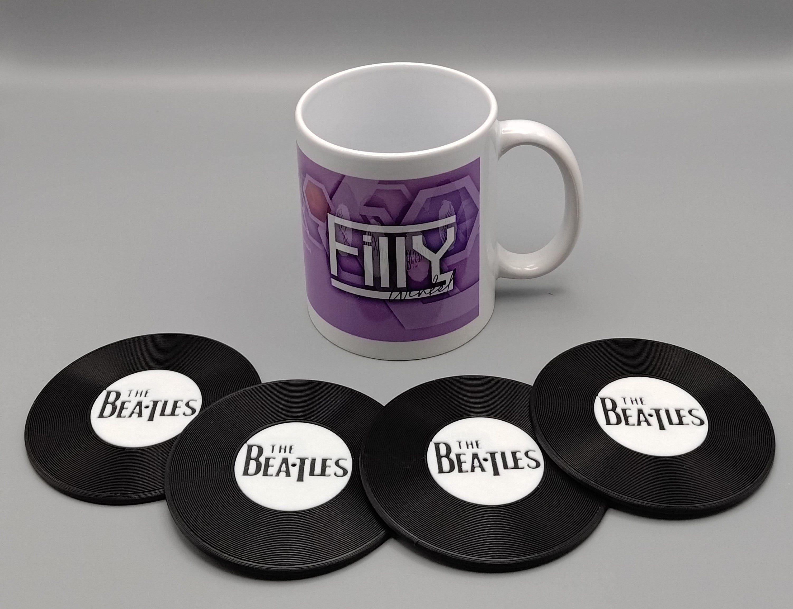 Record Coaster inspired by The Beatles - Fillywinkel