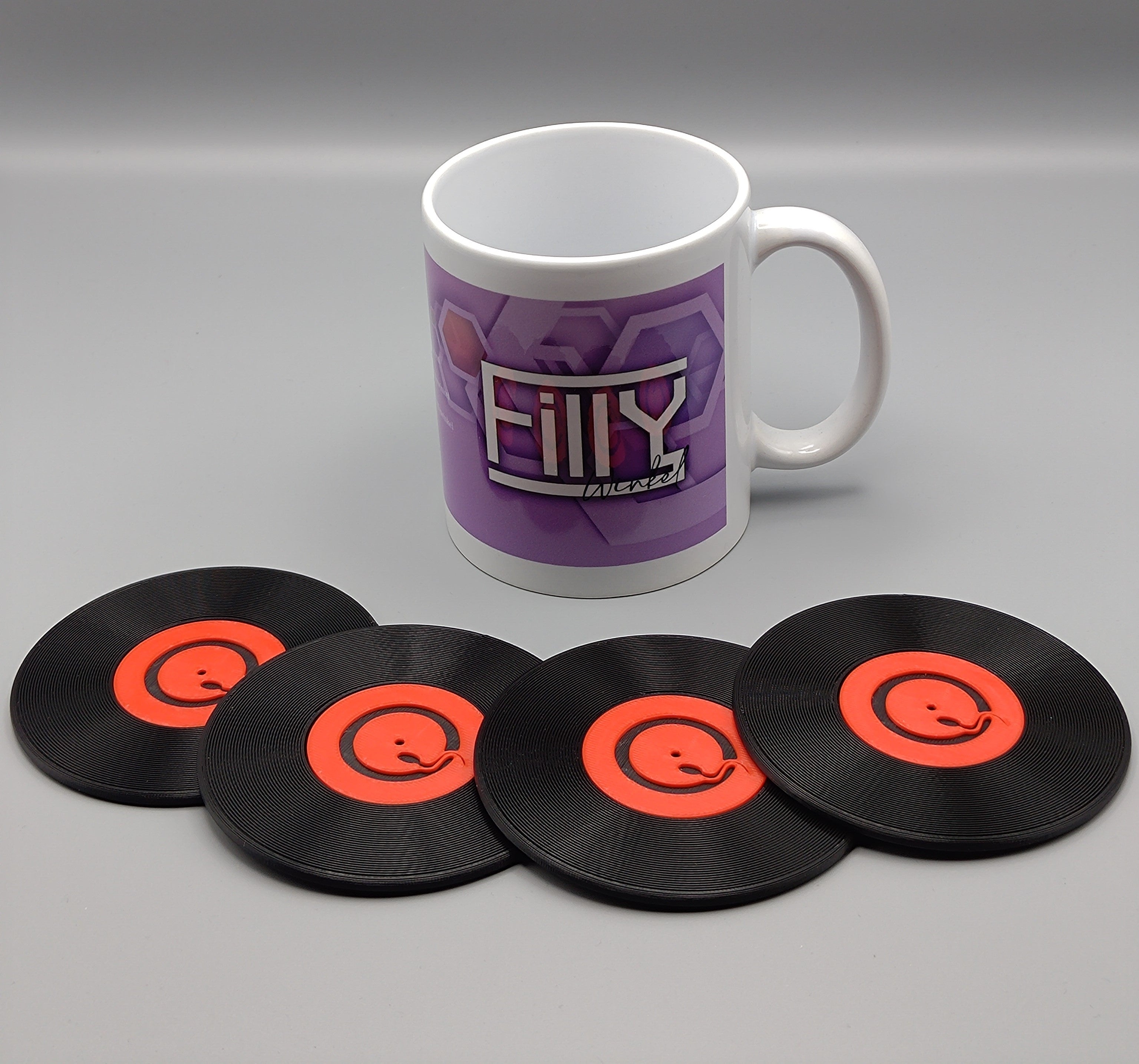 Record Coaster inspired by Queens of the Stoneage - Fillywinkel