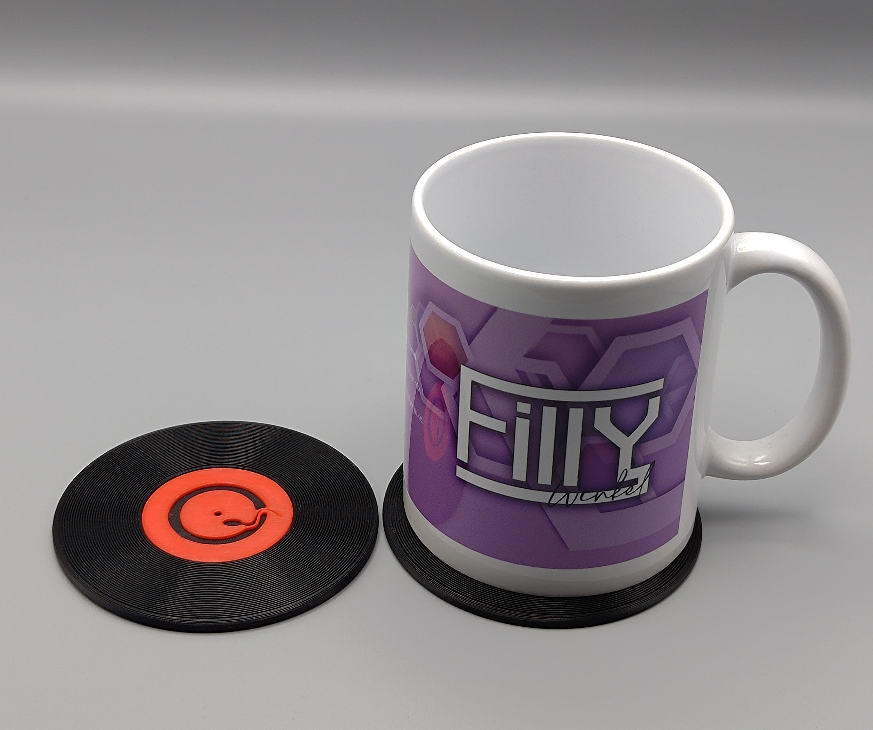 Record Coaster inspired by Queens of the Stoneage - Fillywinkel