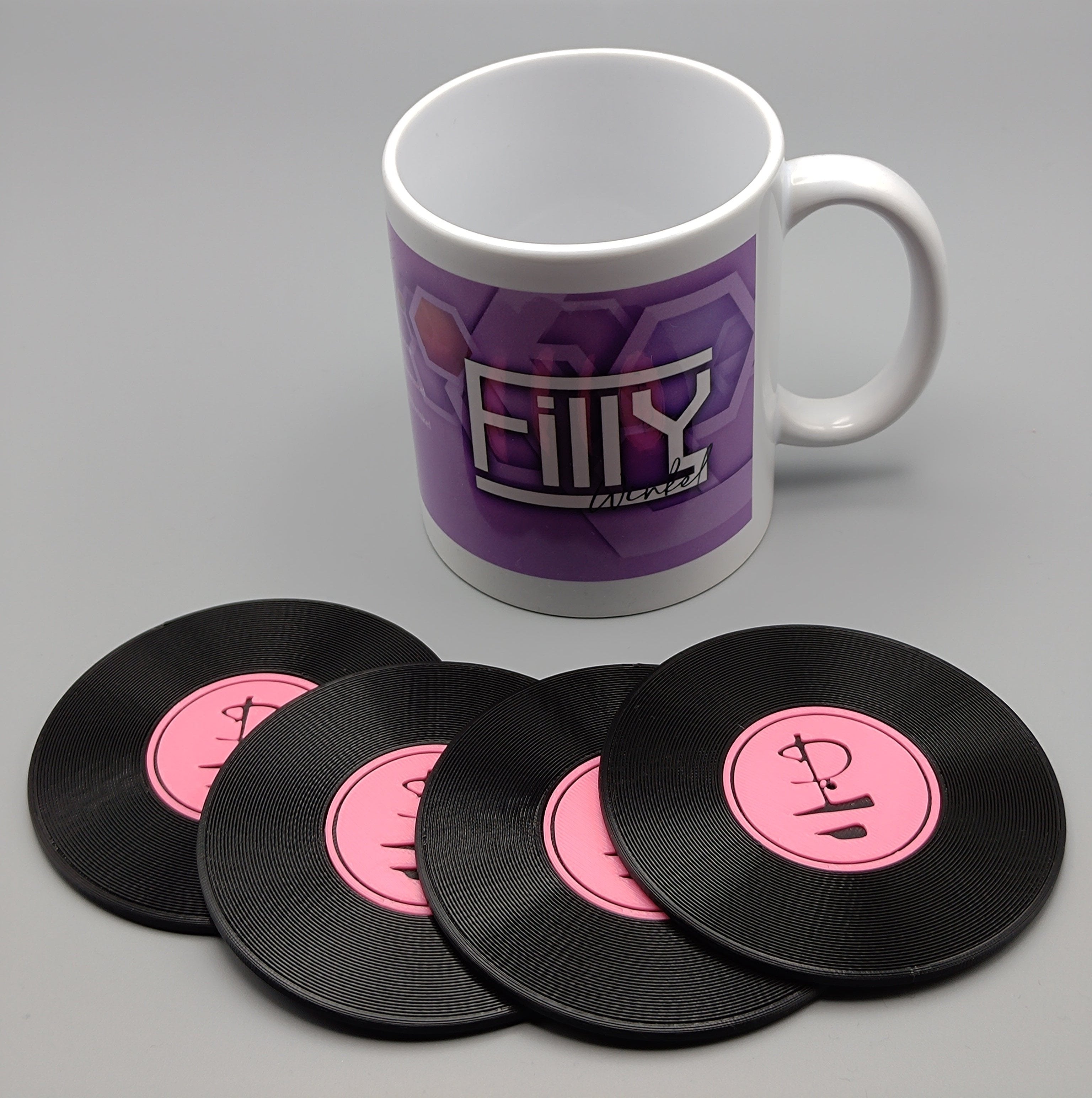 Record Coaster inspired by Pink Floyd - Fillywinkel