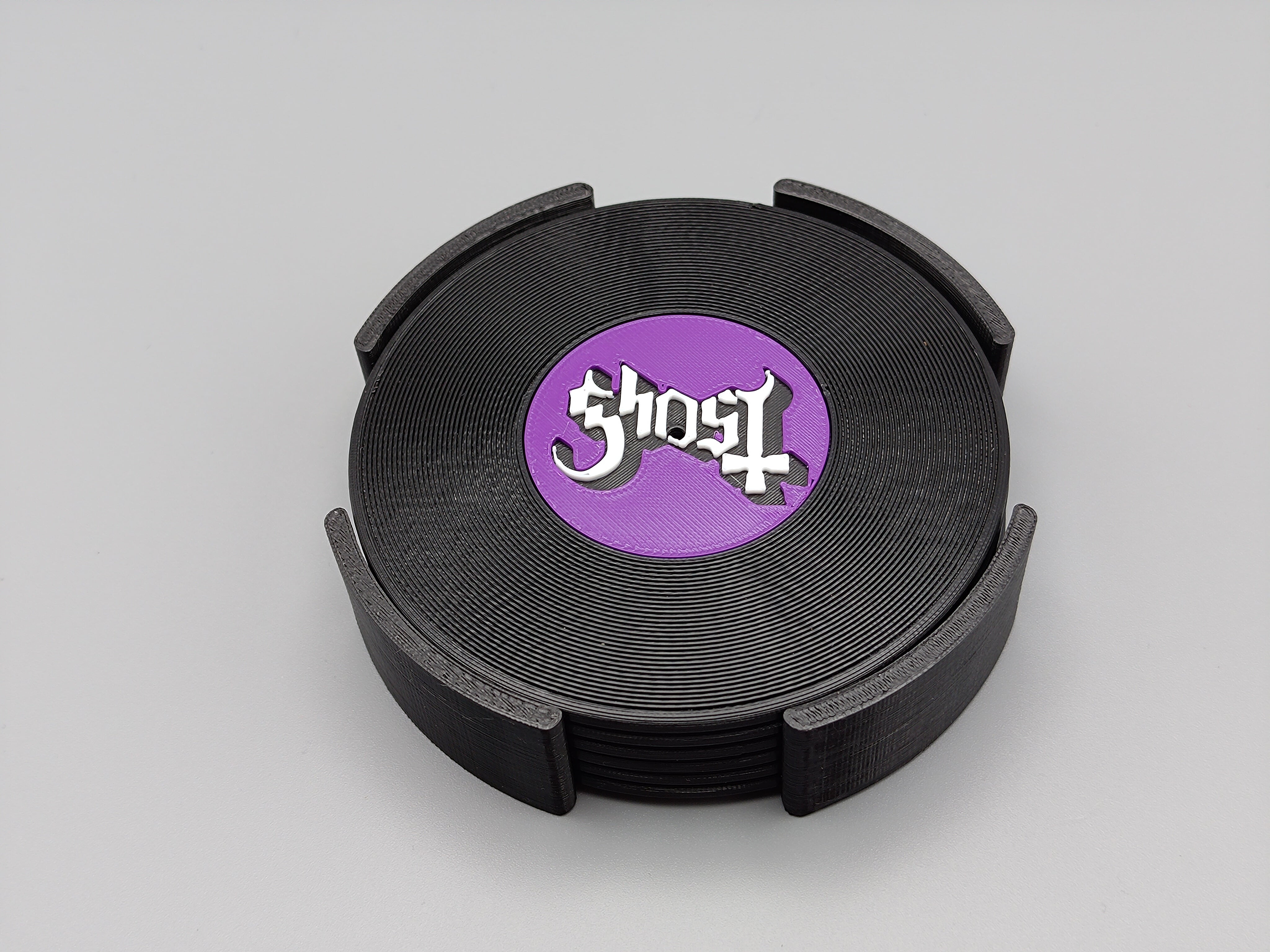 Record Coaster inspired by Ghost Band - Fillywinkel