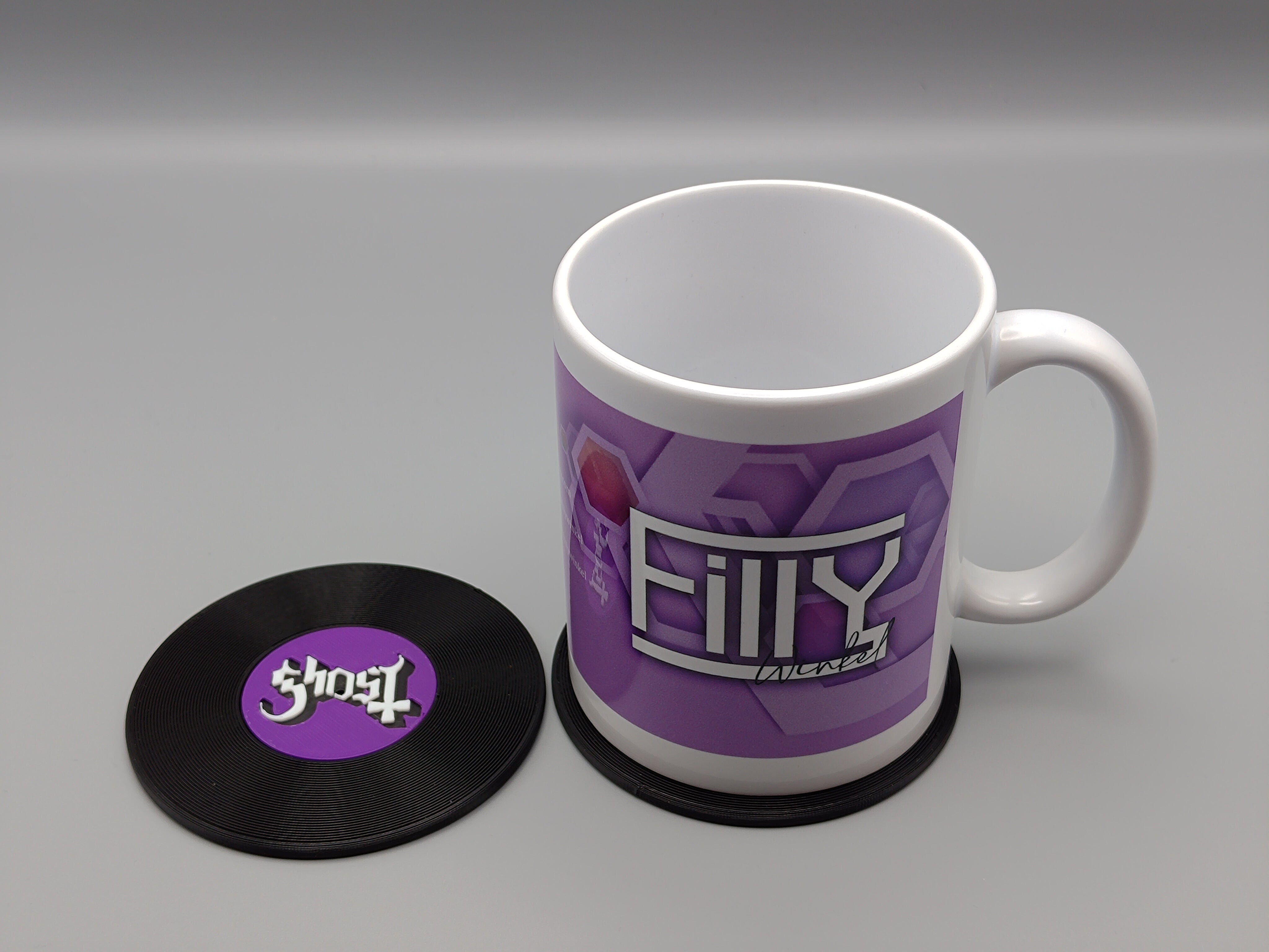 Record Coaster inspired by Ghost Band - Fillywinkel