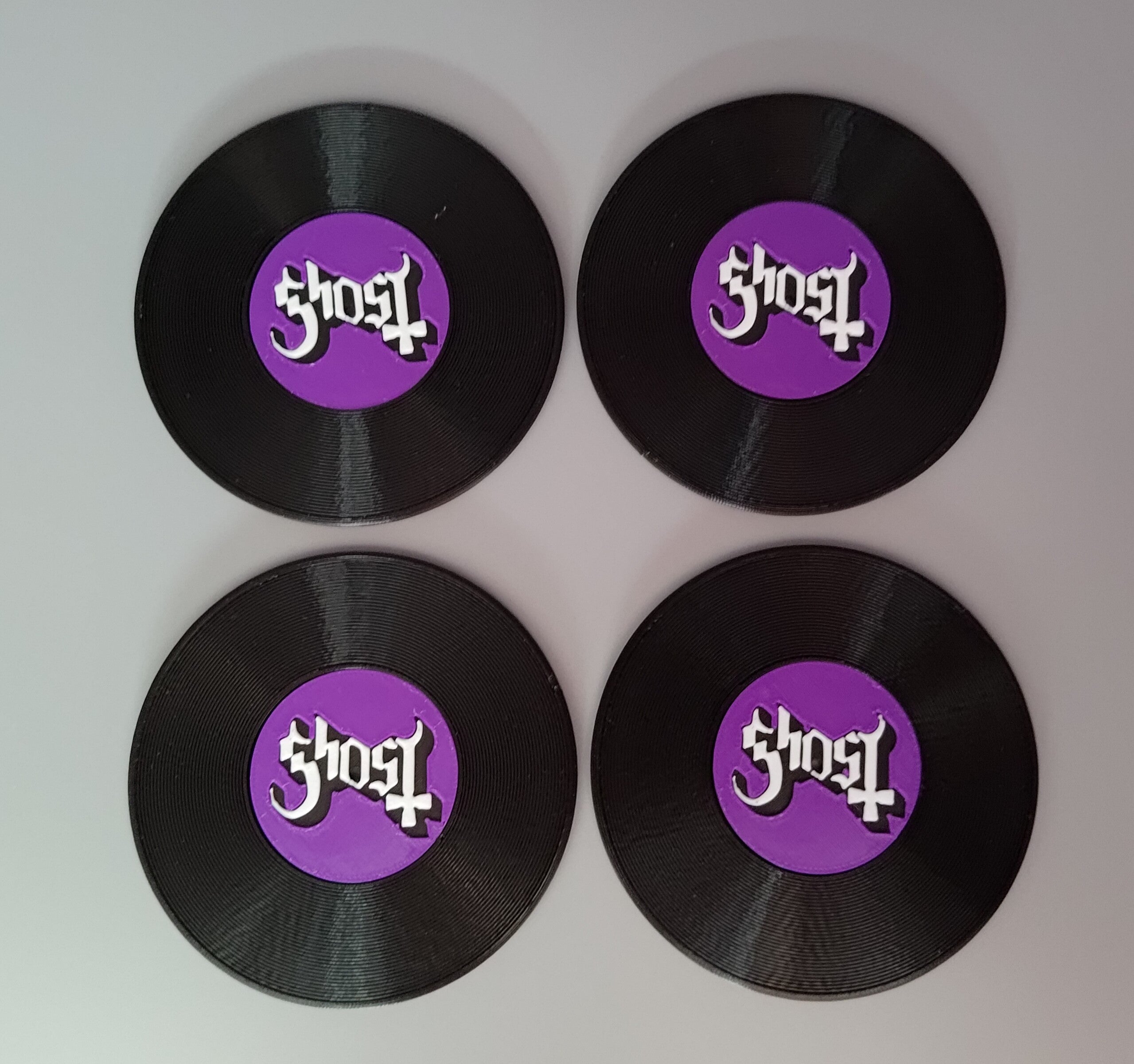 Record Coaster inspired by Ghost Band - Fillywinkel
