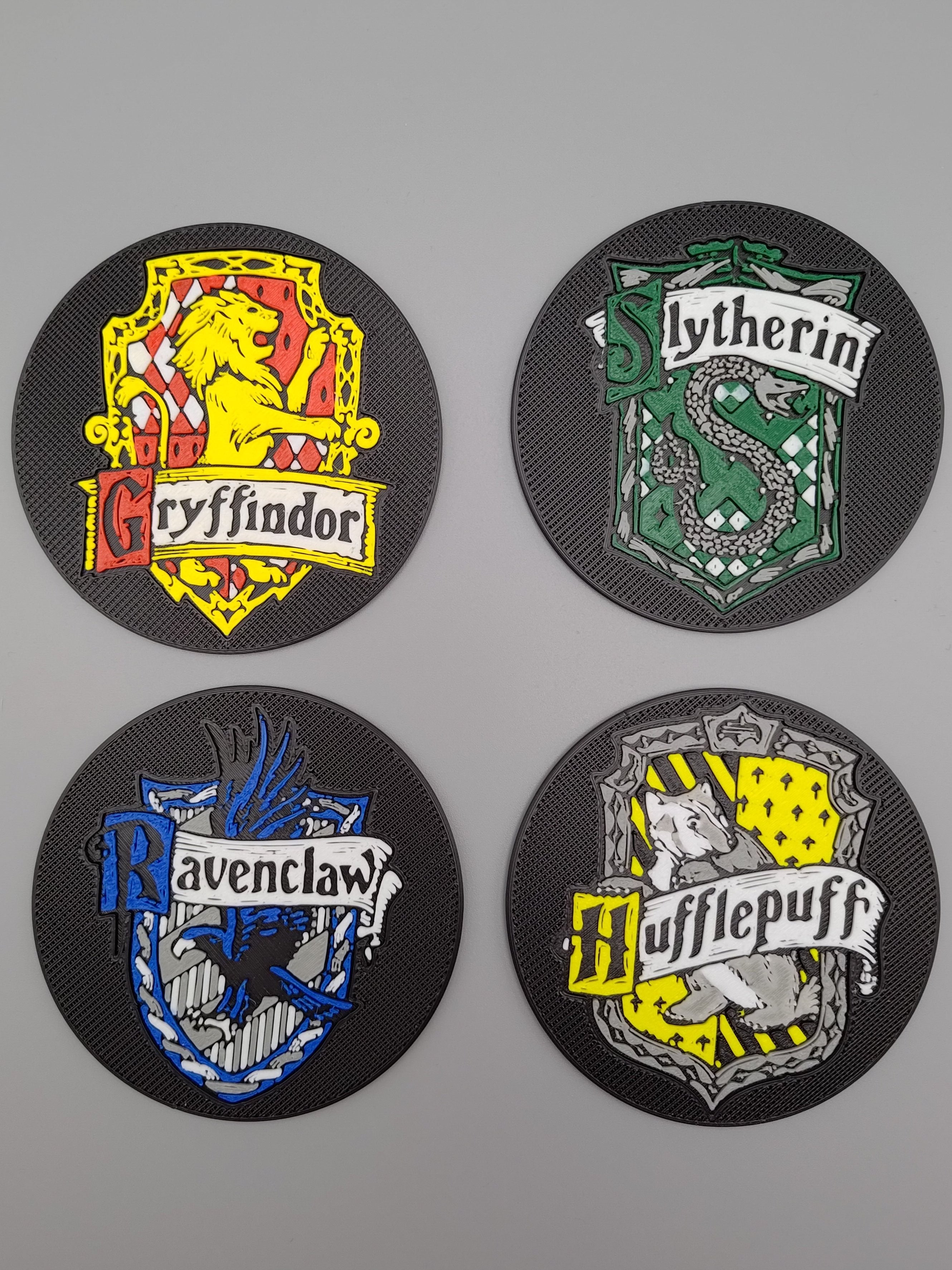 Drinks Coasters inspired by The houses of Hogwarts. - Fillywinkel