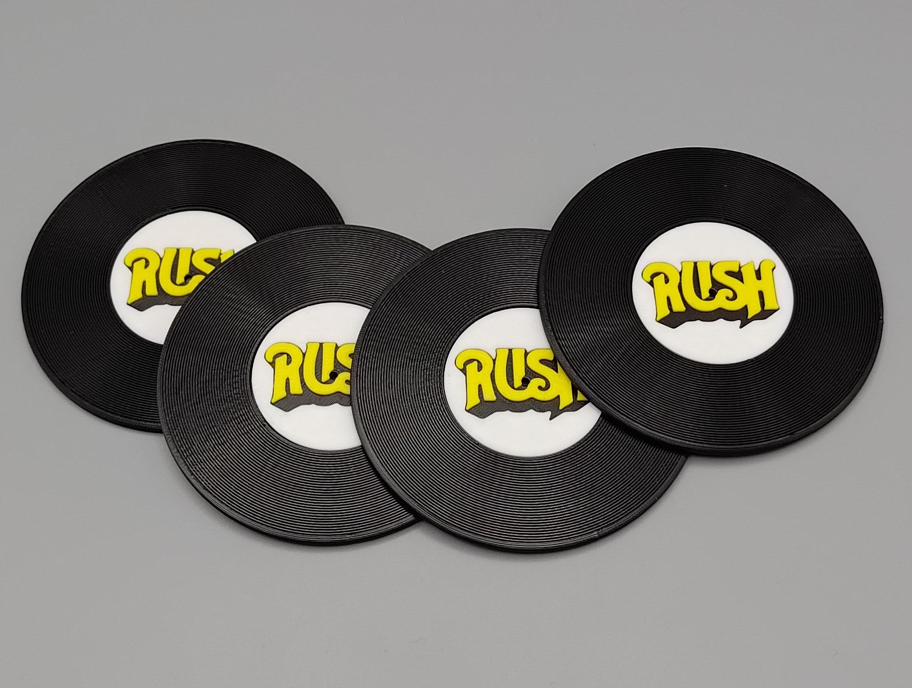 Record Coaster inspired by Rush - Fillywinkel