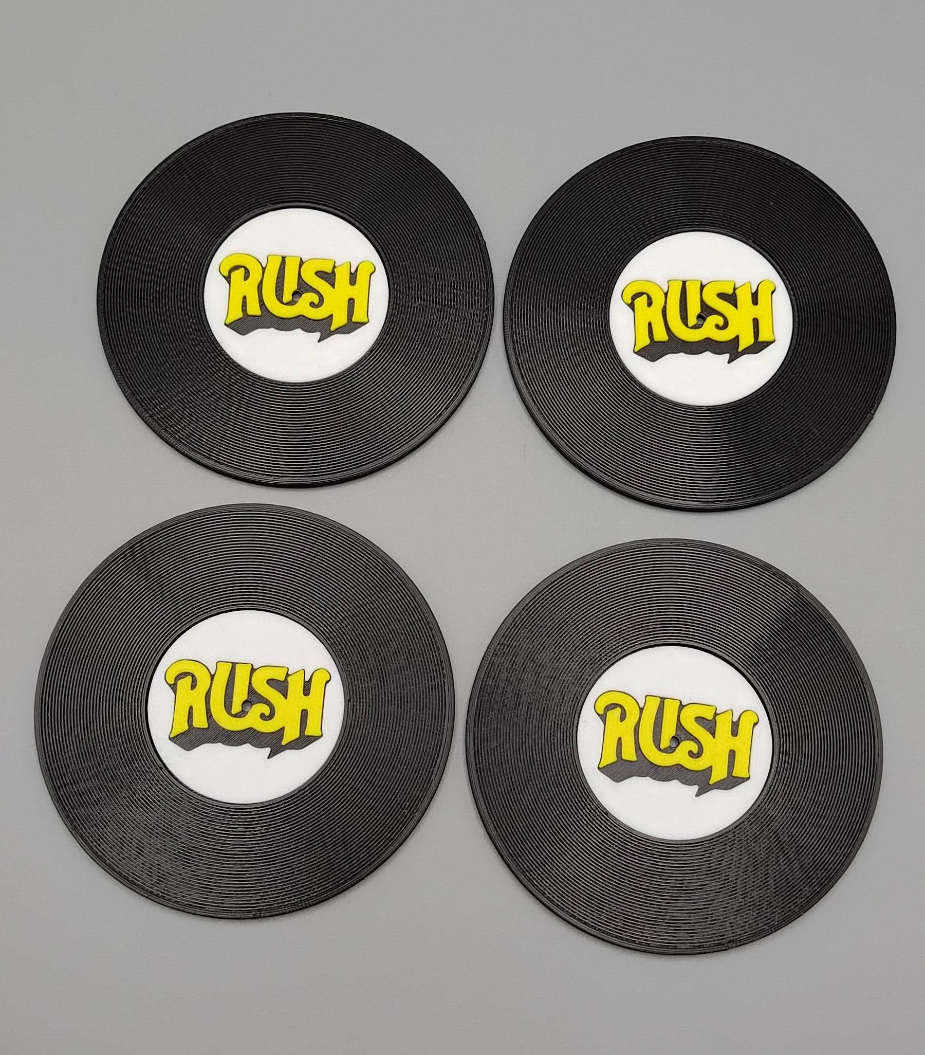 Record Coaster inspired by Rush - Fillywinkel