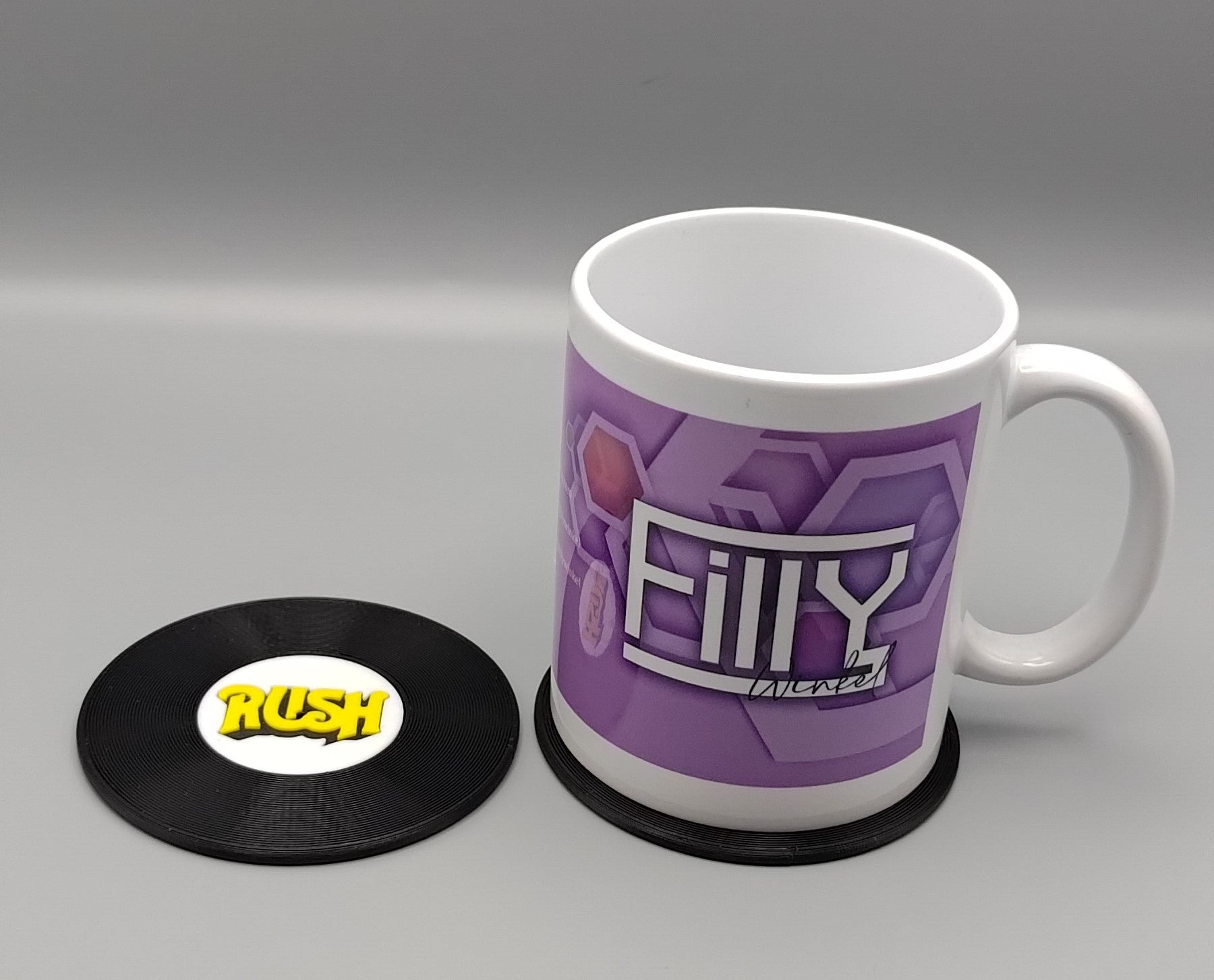 Record Coaster inspired by Rush - Fillywinkel
