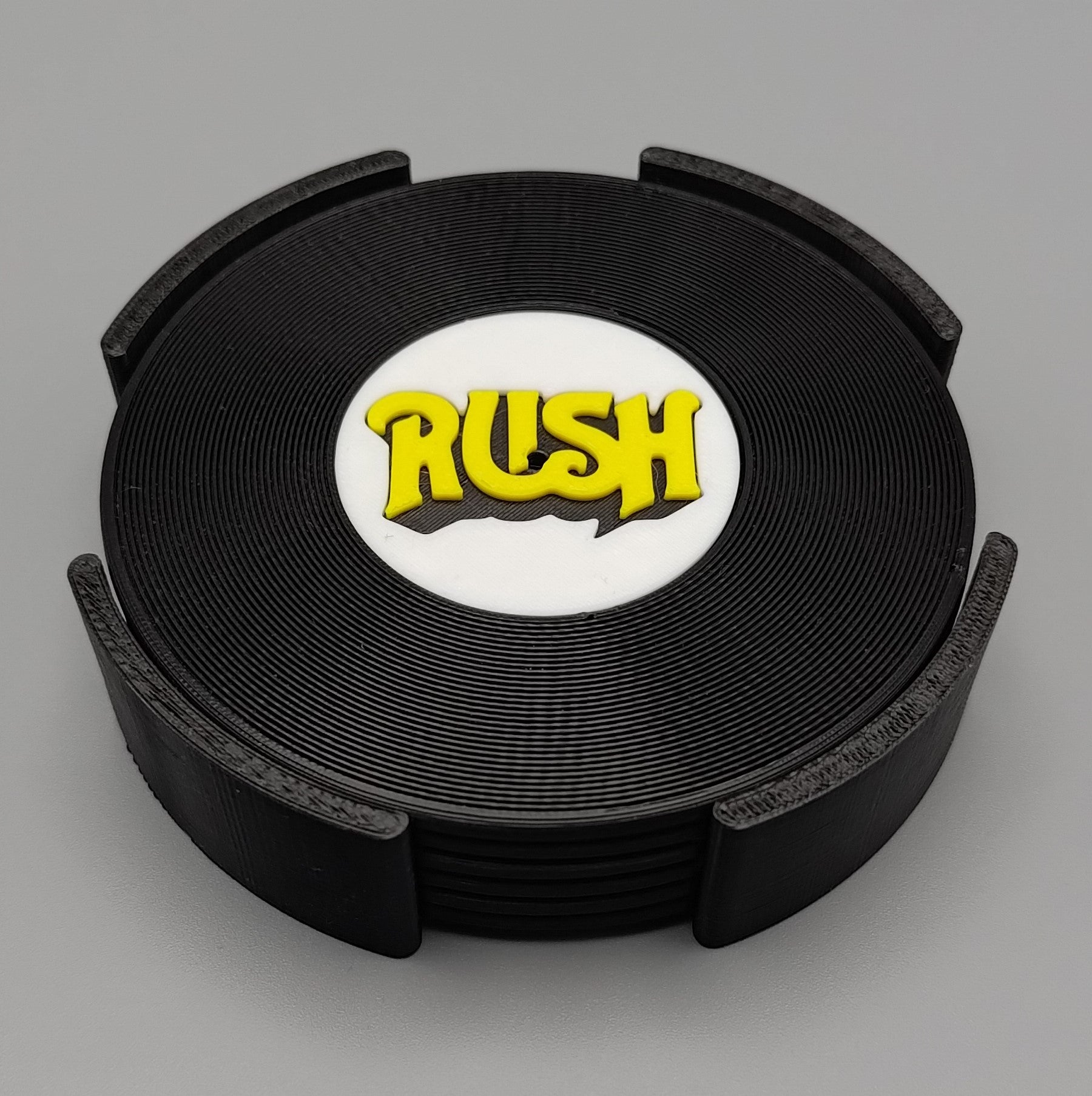 Record Coaster inspired by Rush - Fillywinkel