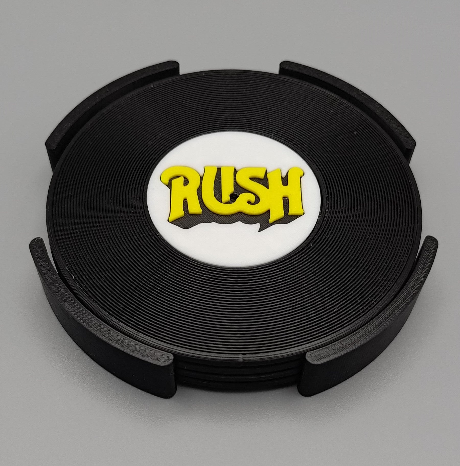 Record Coaster inspired by Rush - Fillywinkel