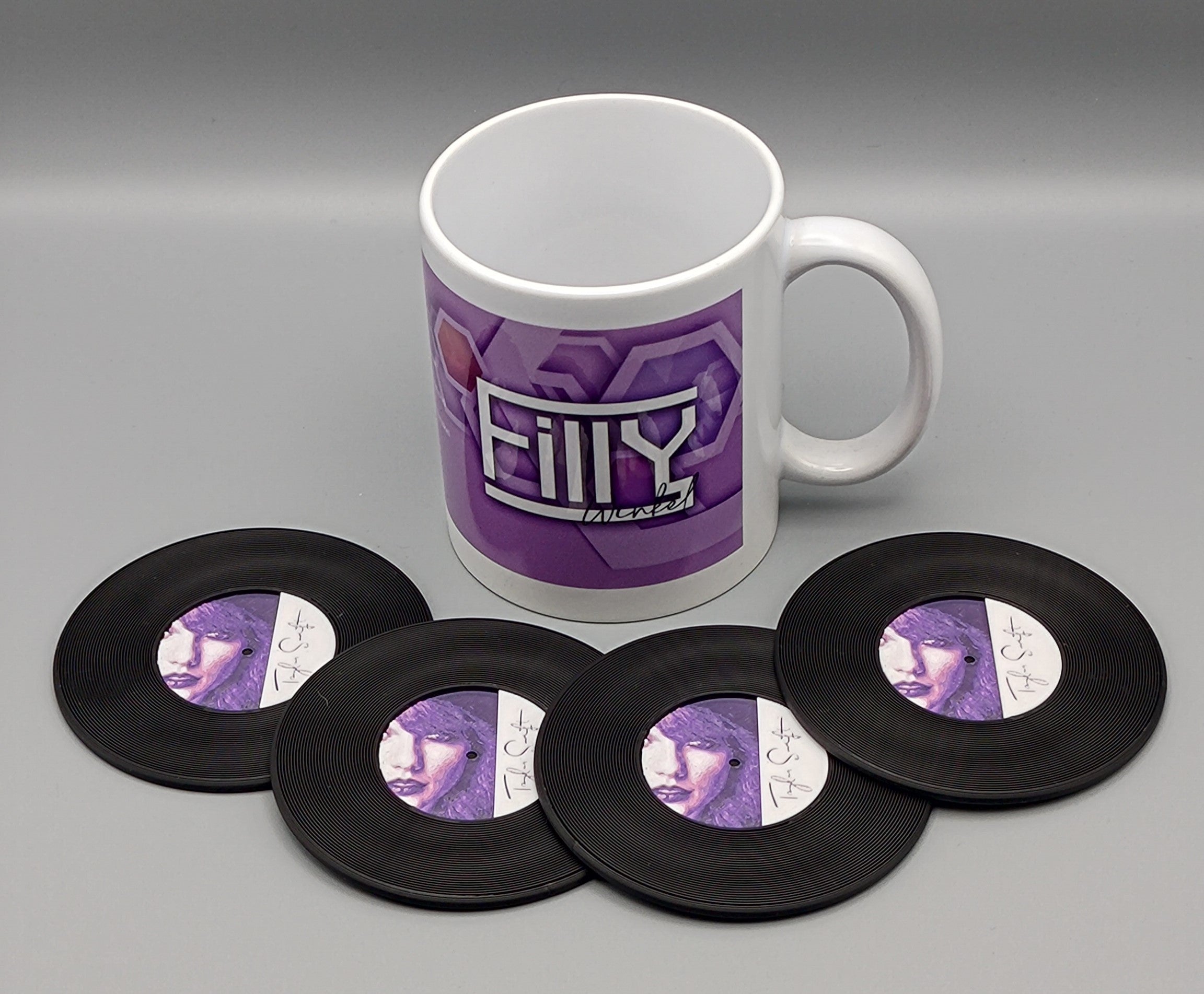 Record Coaster inspired by Taylor Swift - Fillywinkel