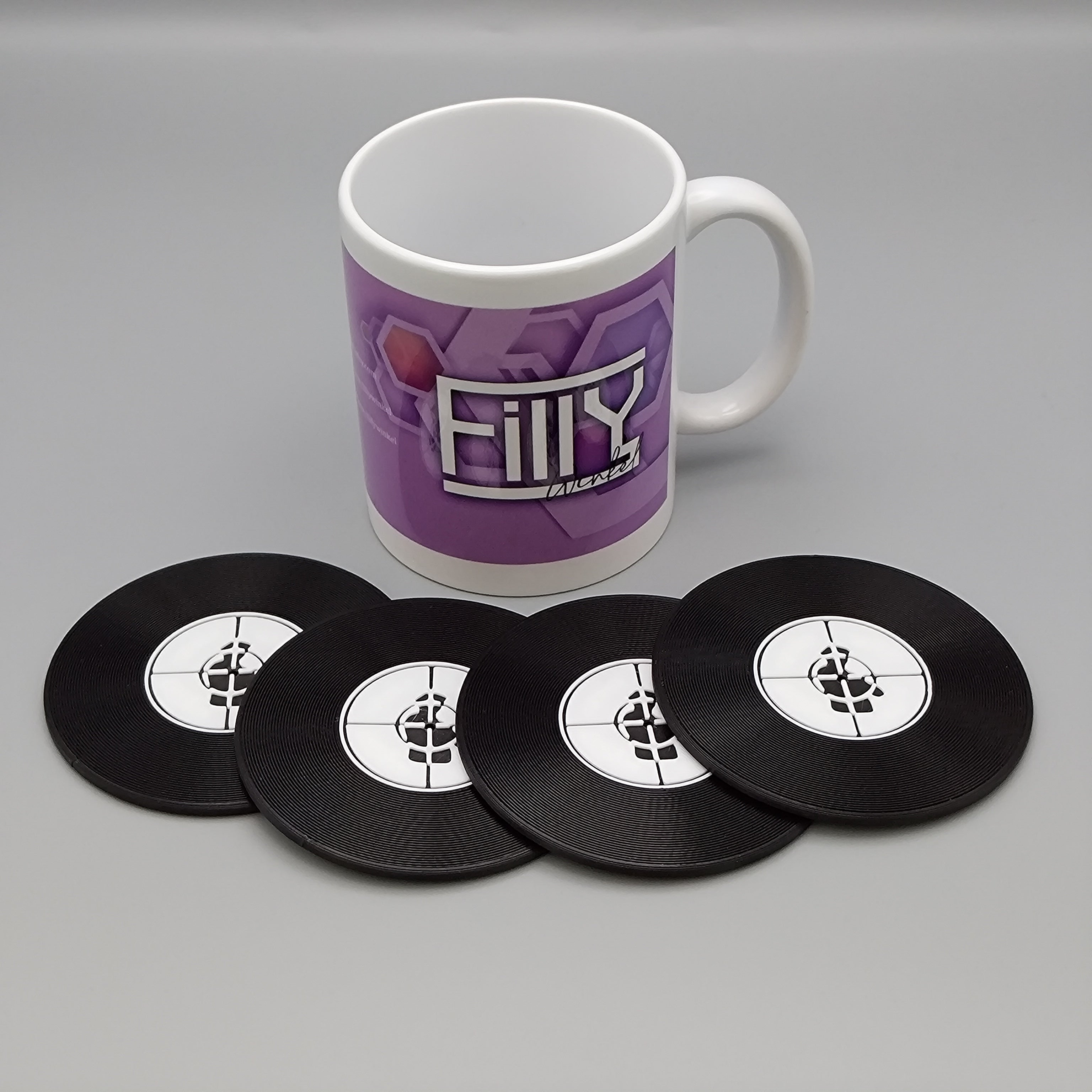 Record Coaster inspired by Public Enemy - Fillywinkel