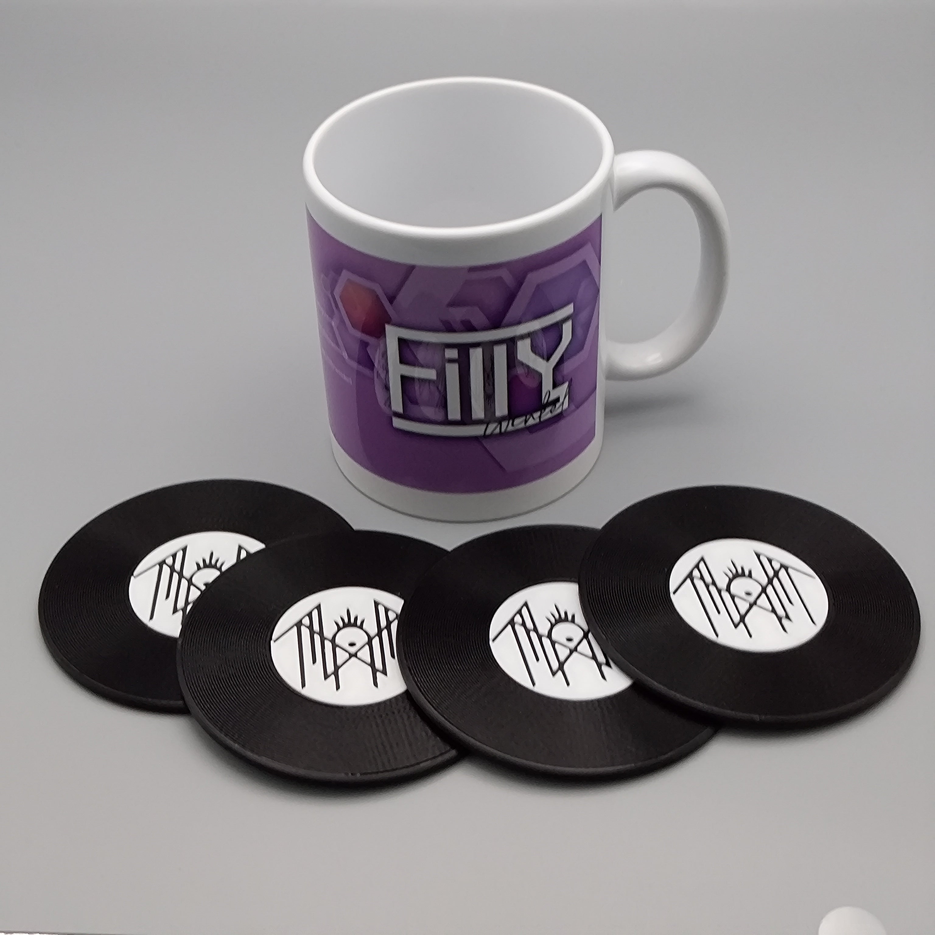 Record Coaster inspired by Sleep Token - Fillywinkel