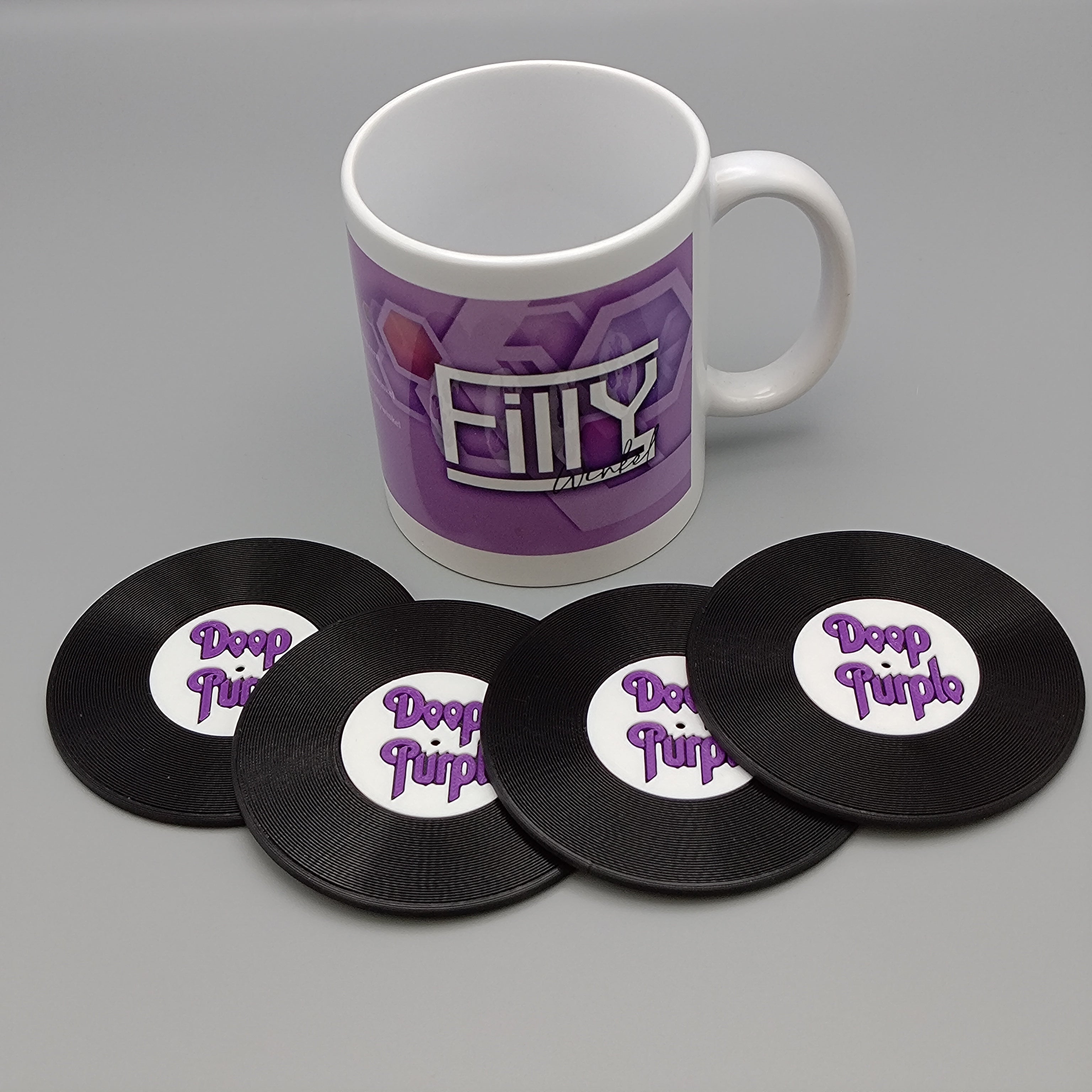 Record Coaster inspired by Deep Purple - Fillywinkel