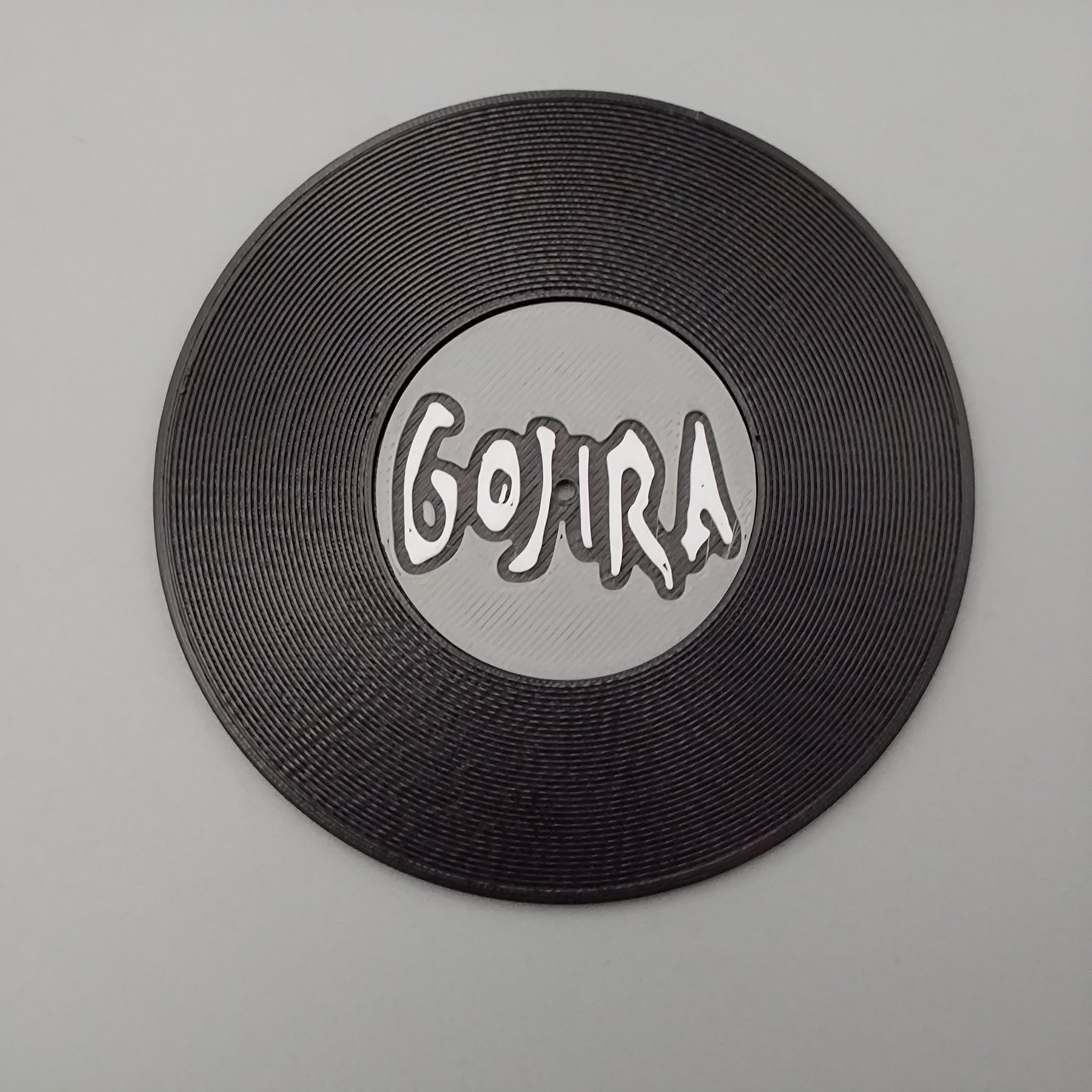 Record Coaster inspired by Gojira - Fillywinkel