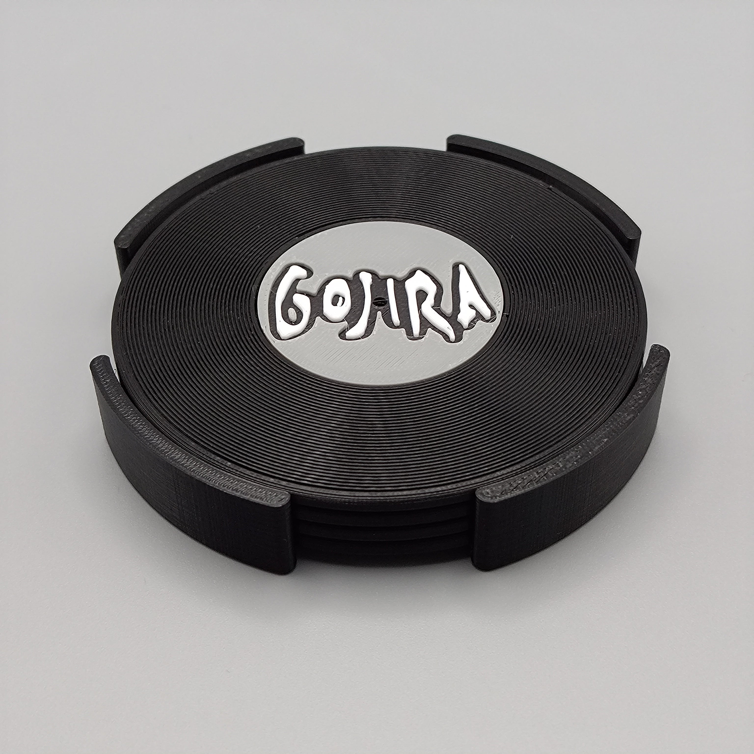 Record Coaster inspired by Gojira - Fillywinkel