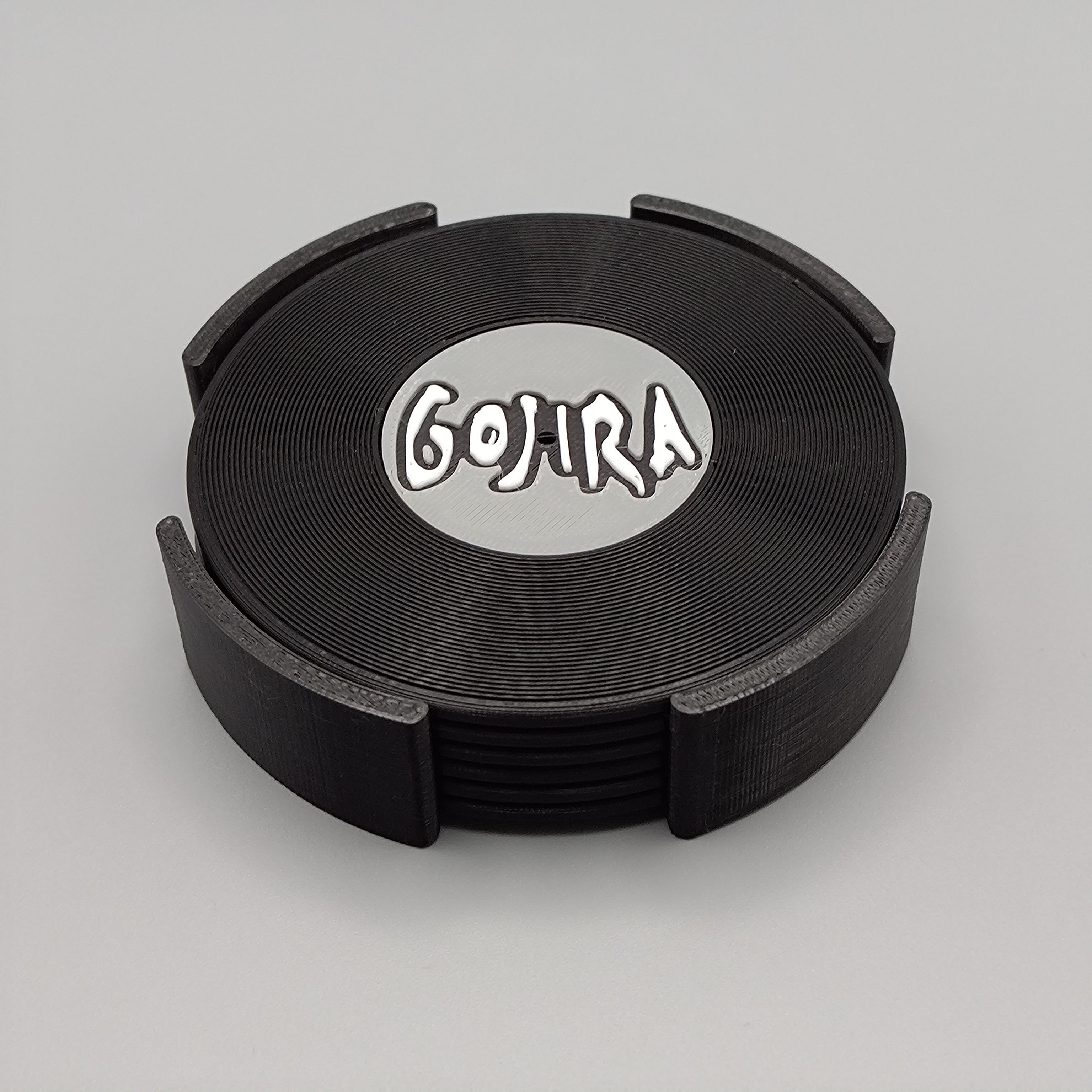 Record Coaster inspired by Gojira - Fillywinkel