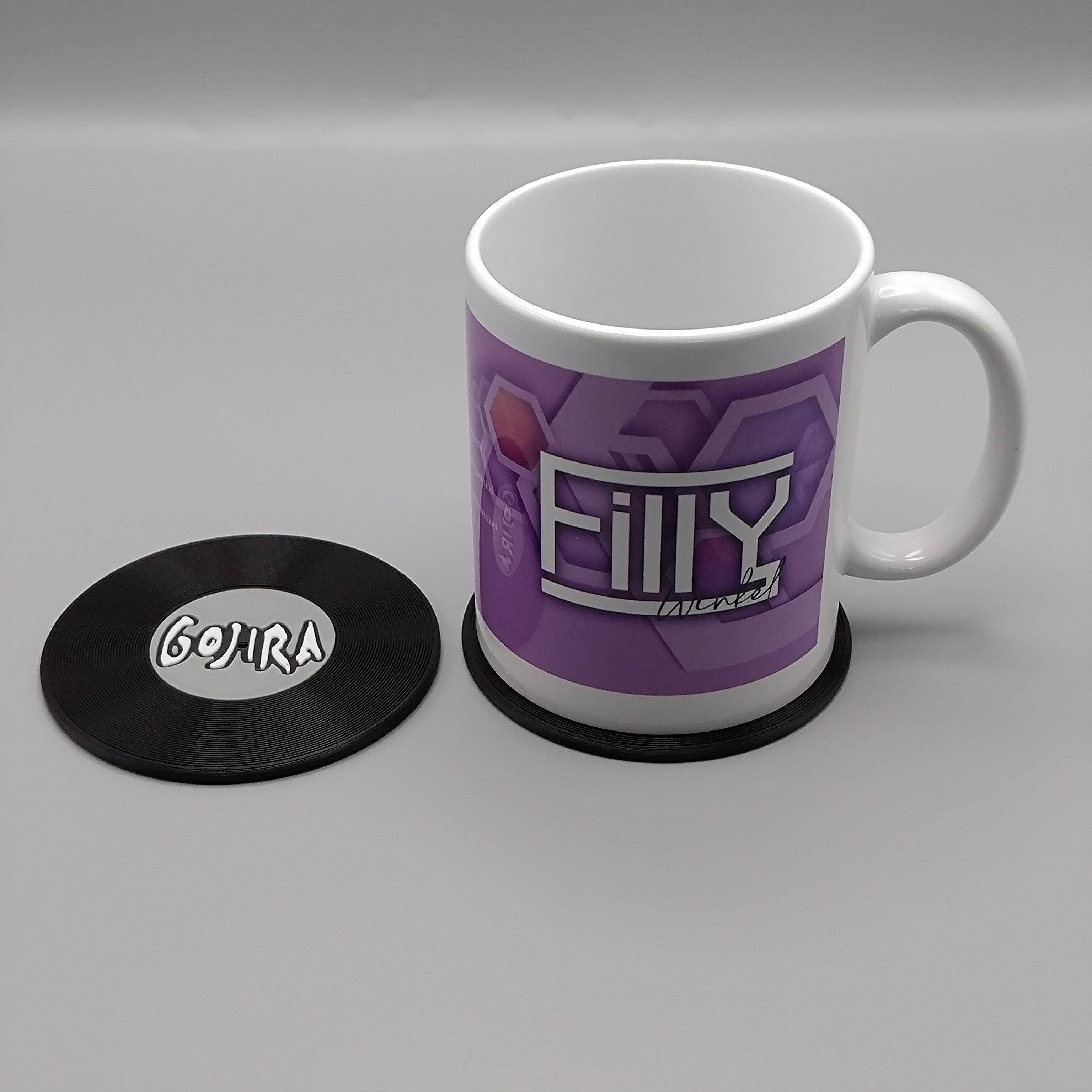 Record Coaster inspired by Gojira - Fillywinkel