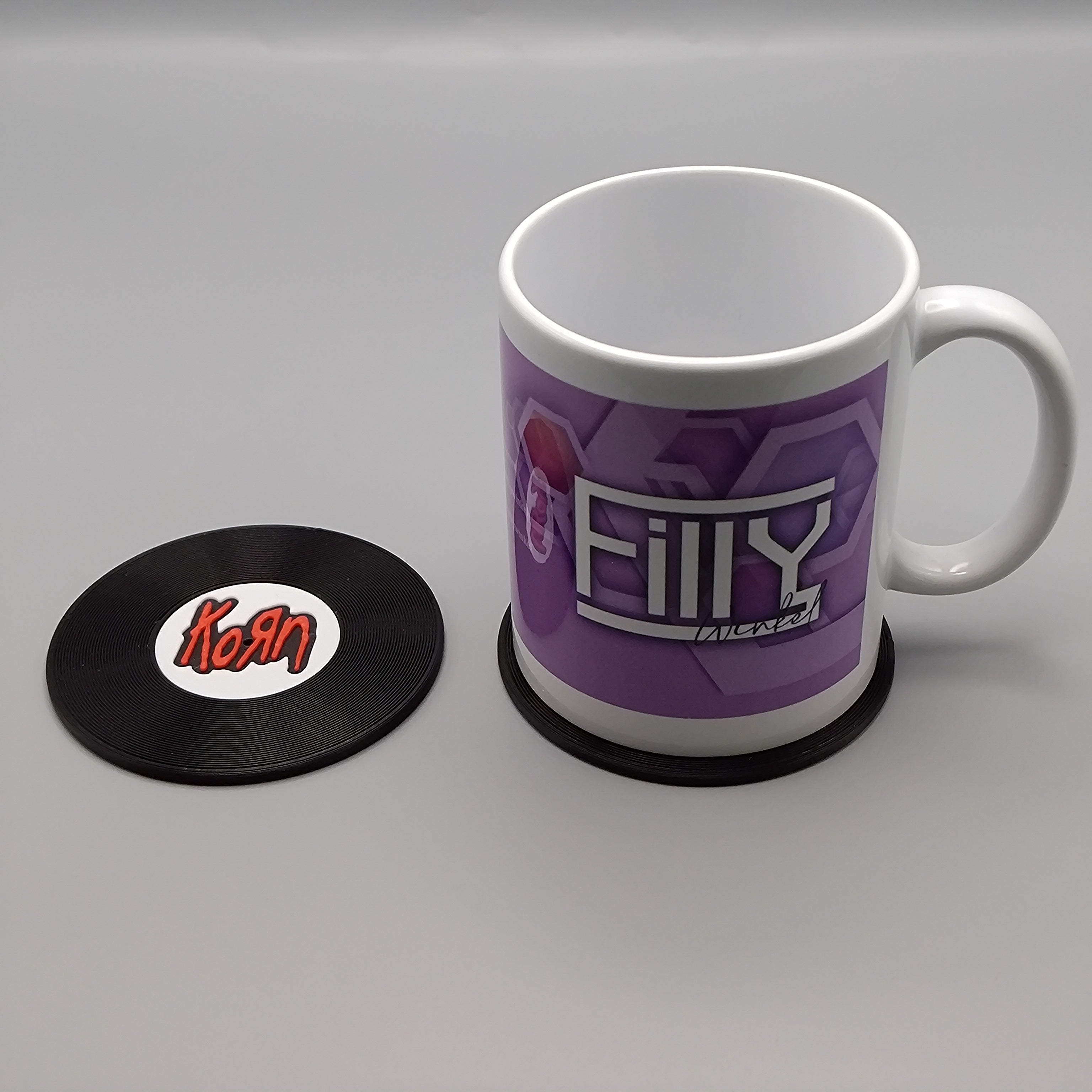 Record Coaster inspired by Korn - Fillywinkel