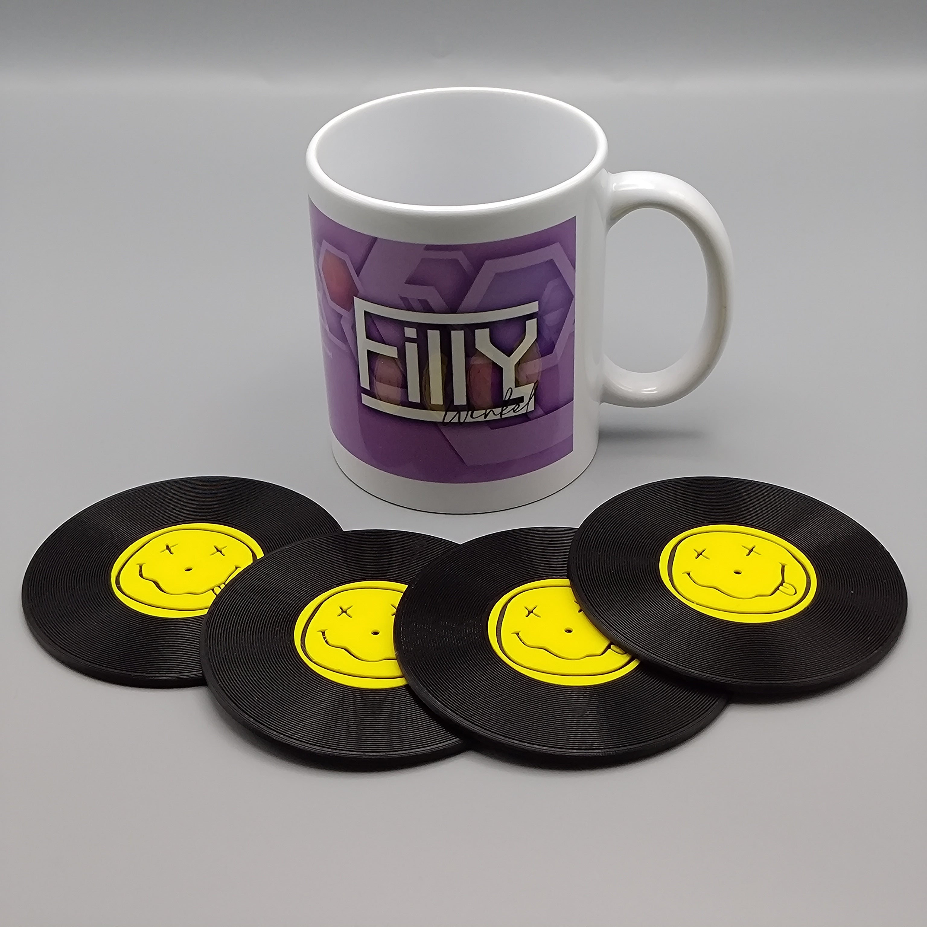 Record Coaster inspired by Nirvana - Fillywinkel