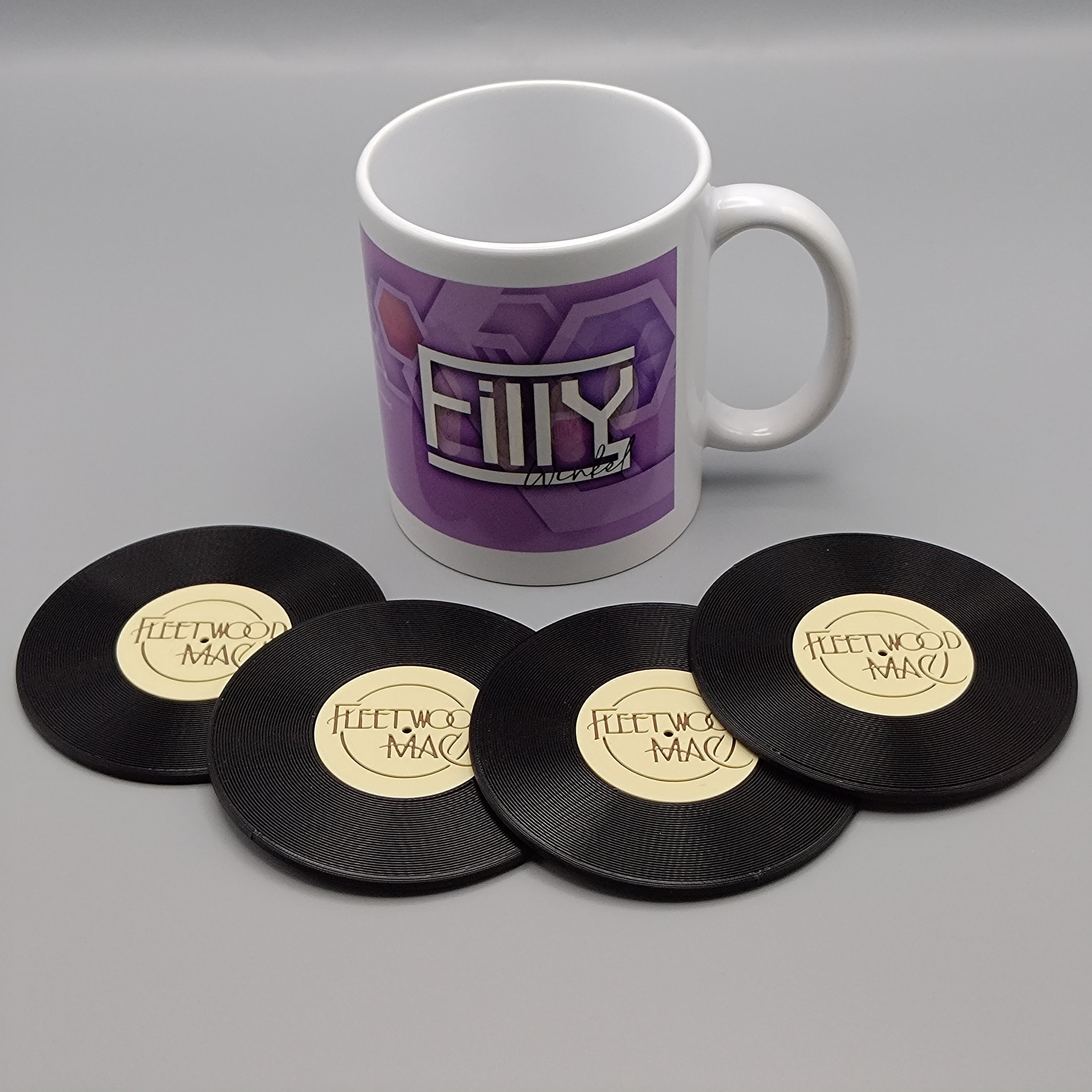 Record Coaster inspired by Fleetwood Mac - Fillywinkel