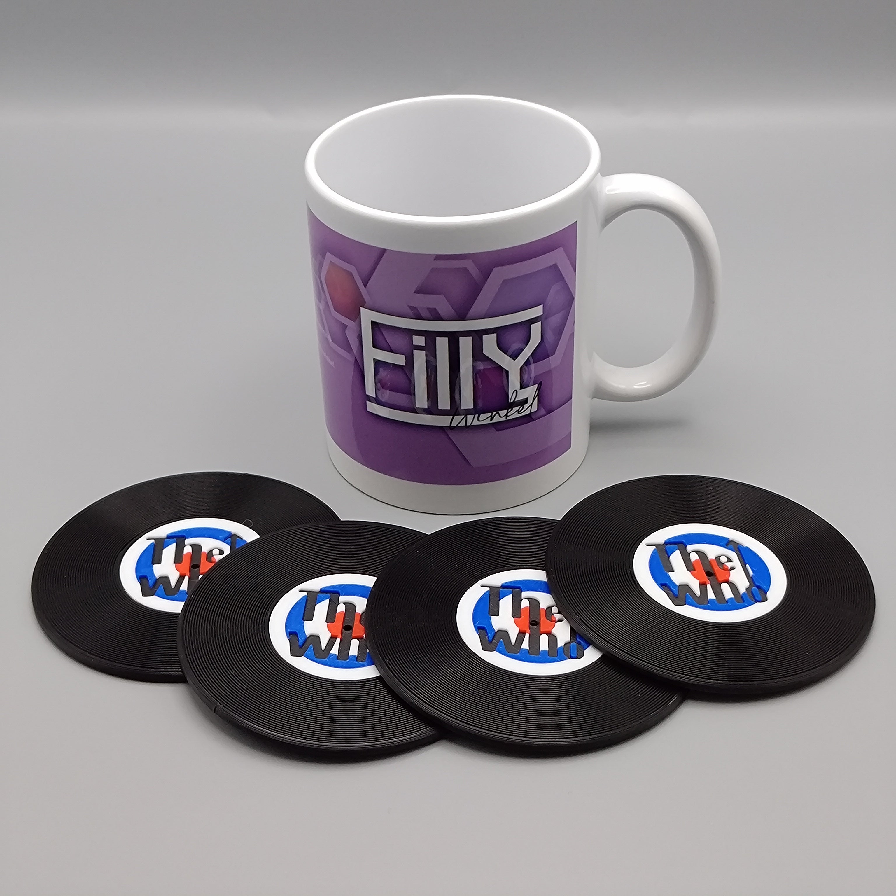 Record Coaster inspired by The Who - Fillywinkel