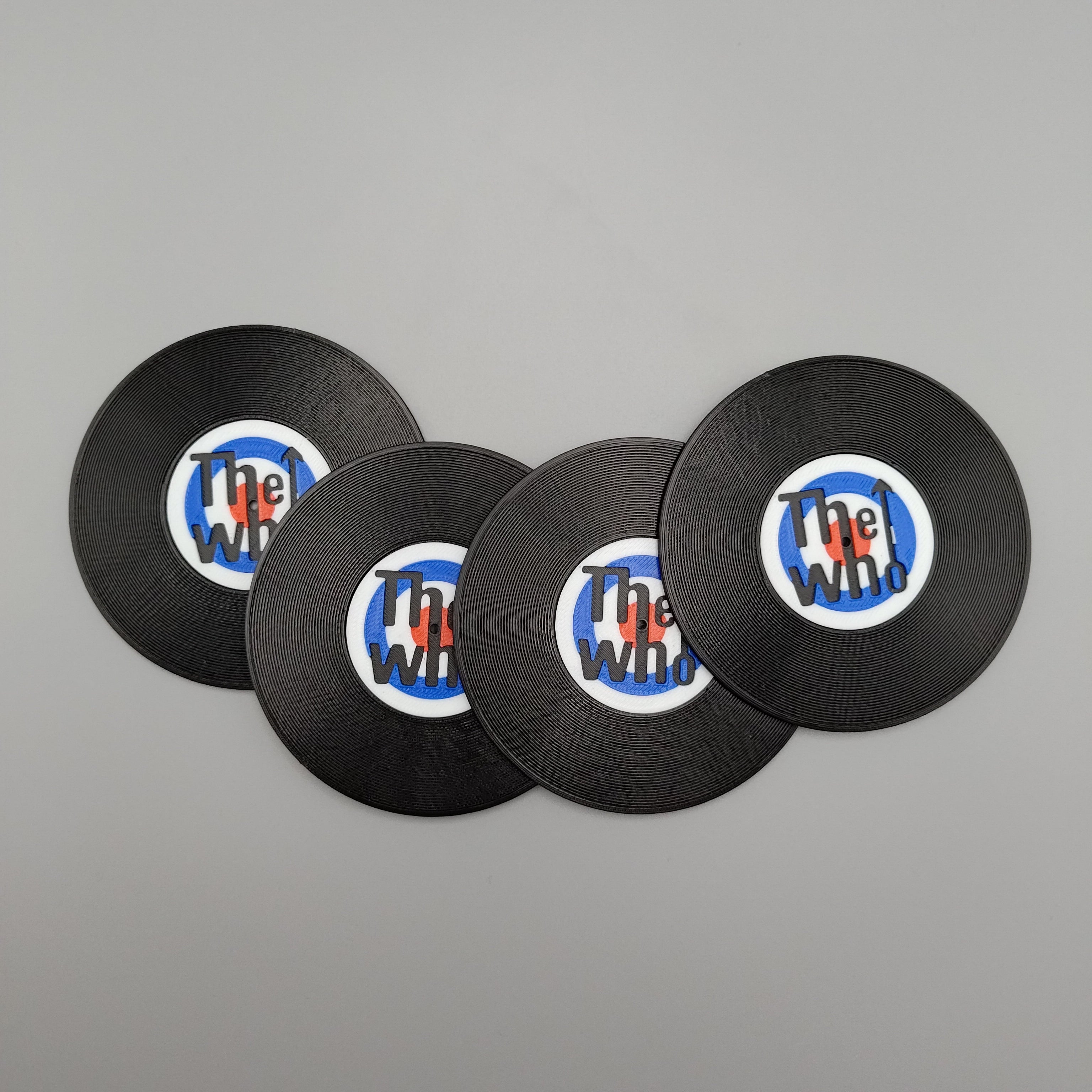 Record Coaster inspired by The Who - Fillywinkel
