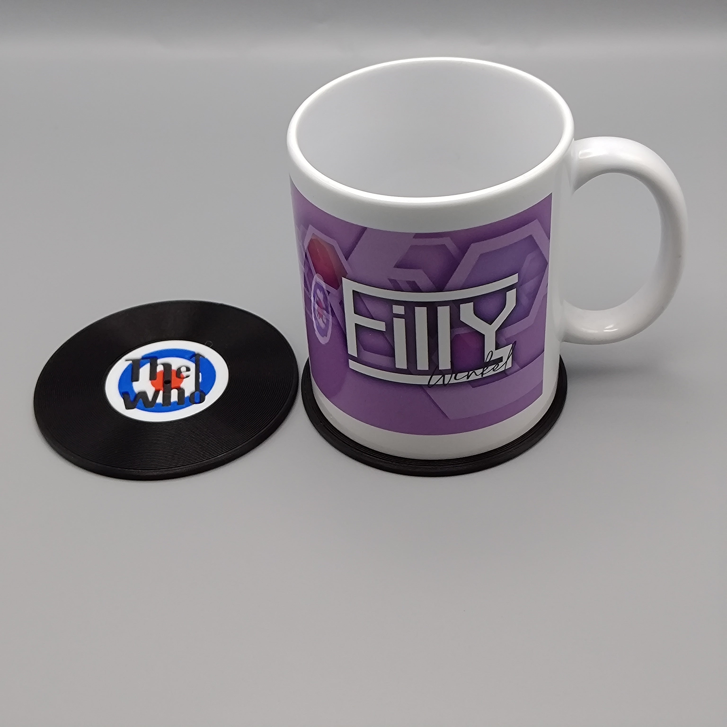 Record Coaster inspired by The Who - Fillywinkel
